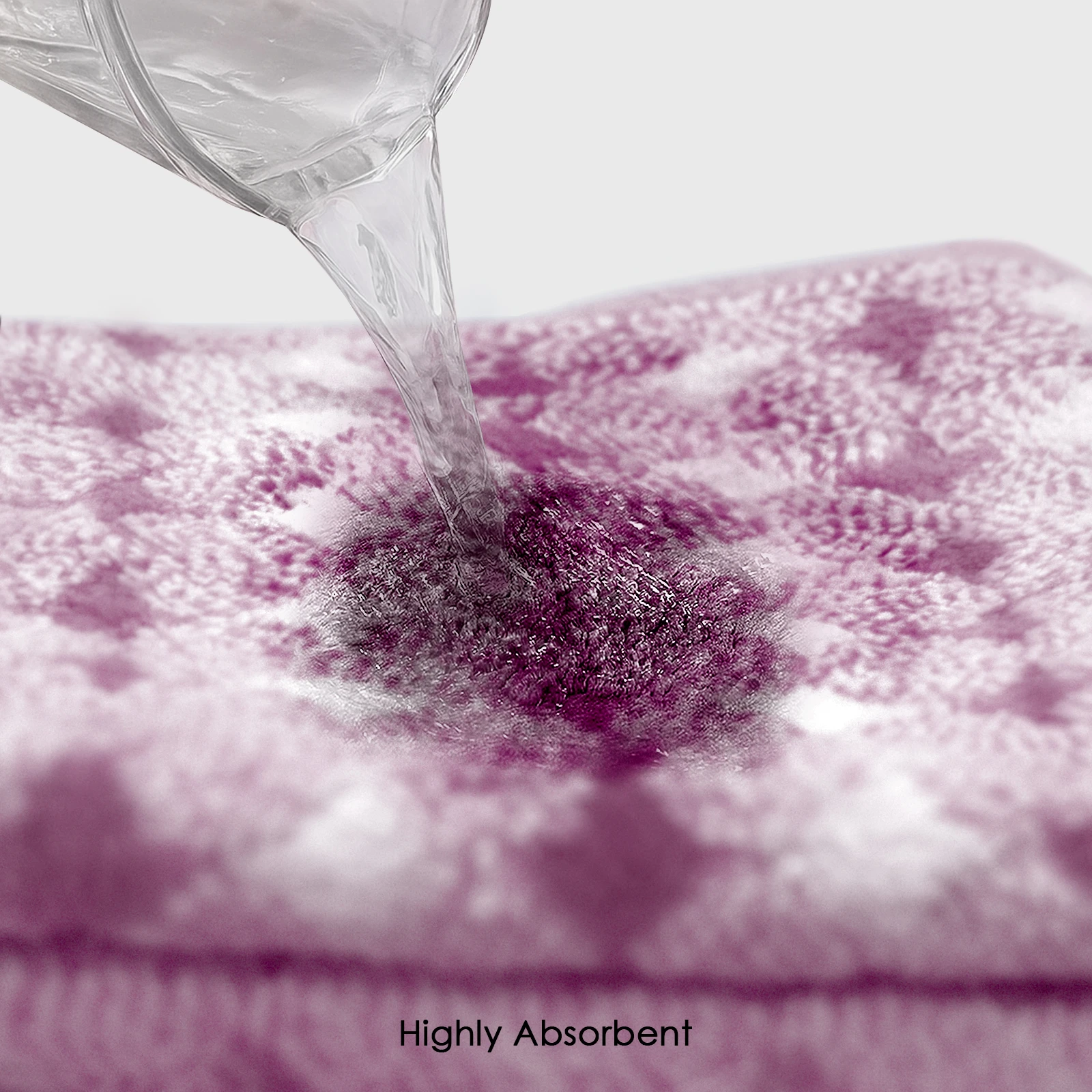 HOUSSE Eden Hand Towel | Microfiber | Soft Touch & Lint Free | Gym, Yoga, Spa, Pool, Beach | Travel-Friendly | 360GSM, 40x60cm [Pack of 4] (Purple)