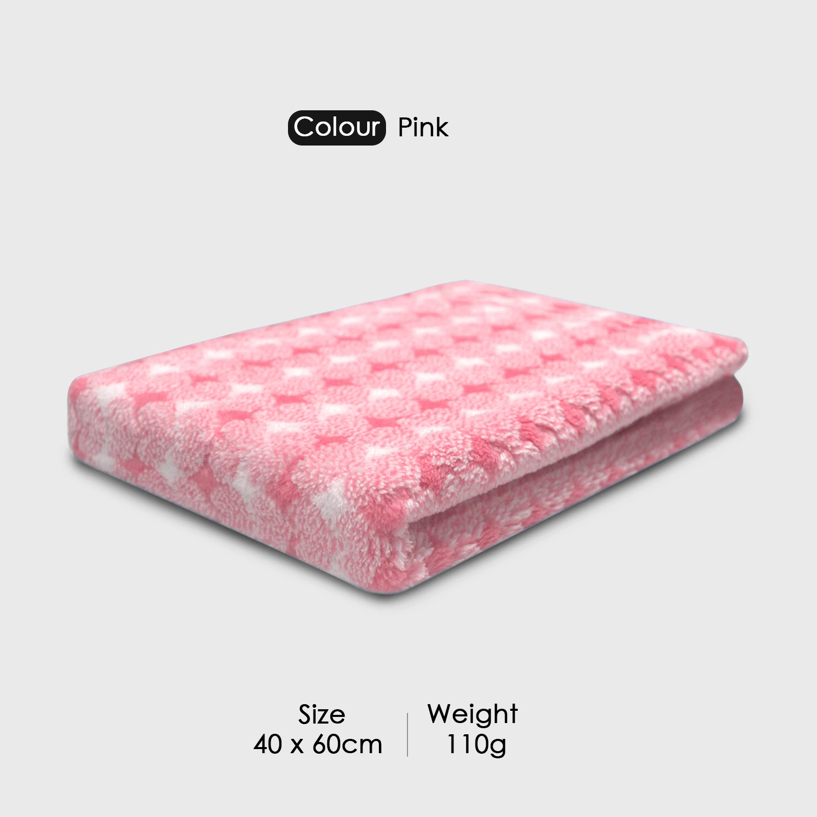 HOUSSE Eden Hand Towel | Microfiber | Soft Touch & Lint Free | Gym, Yoga, Spa, Pool, Hotels, Beach | Travel-Friendly | 360GSM, 40x60cm [Pack of 4] (Pink)