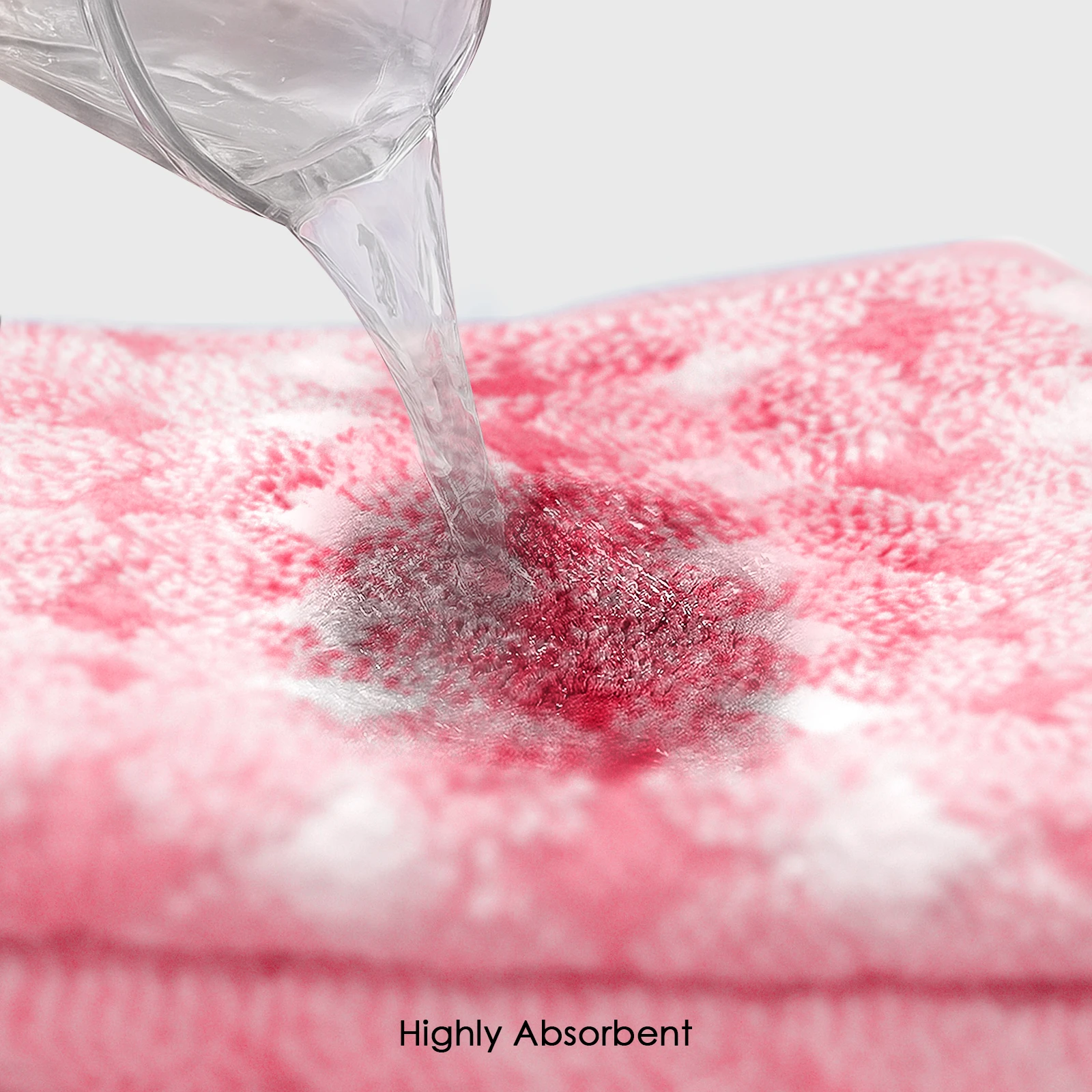 HOUSSE Eden Hand Towel | Microfiber | Soft Touch & Lint Free | Gym, Yoga, Spa, Pool, Hotels, Beach | Travel-Friendly | 360GSM, 40x60cm [Pack of 4] (Pink)