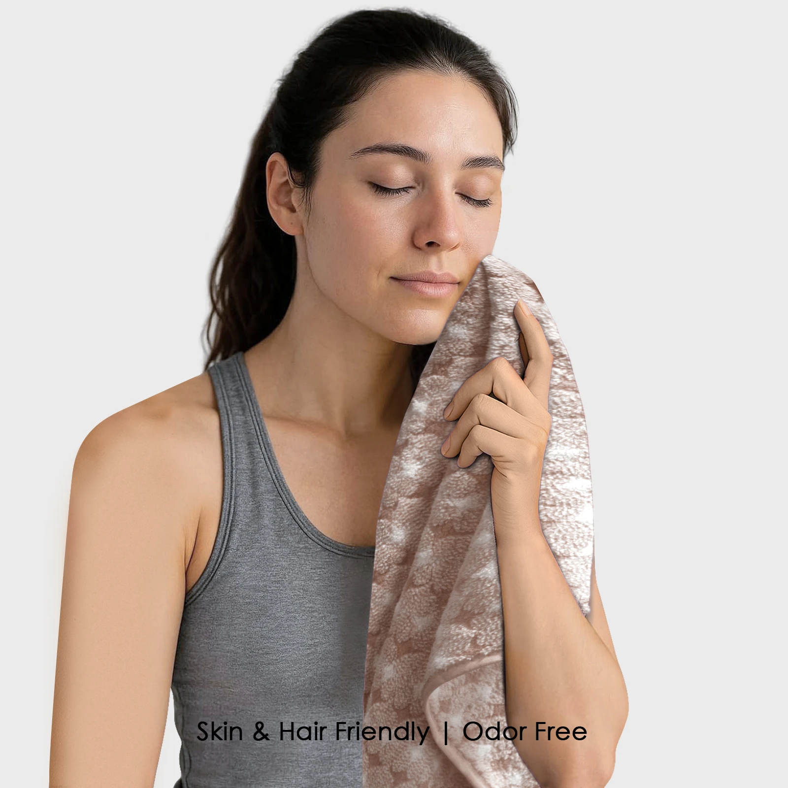 HOUSSE Microfiber Eden Hand Towels Ideal for Women & Men |Soft Touch |Lint Free | Fast Dry Towels| Travel-Friendly | Best Use for Gym,Yoga,Spa,Pool,Hotels,Beach 360 GSM (Combo, 40x60)