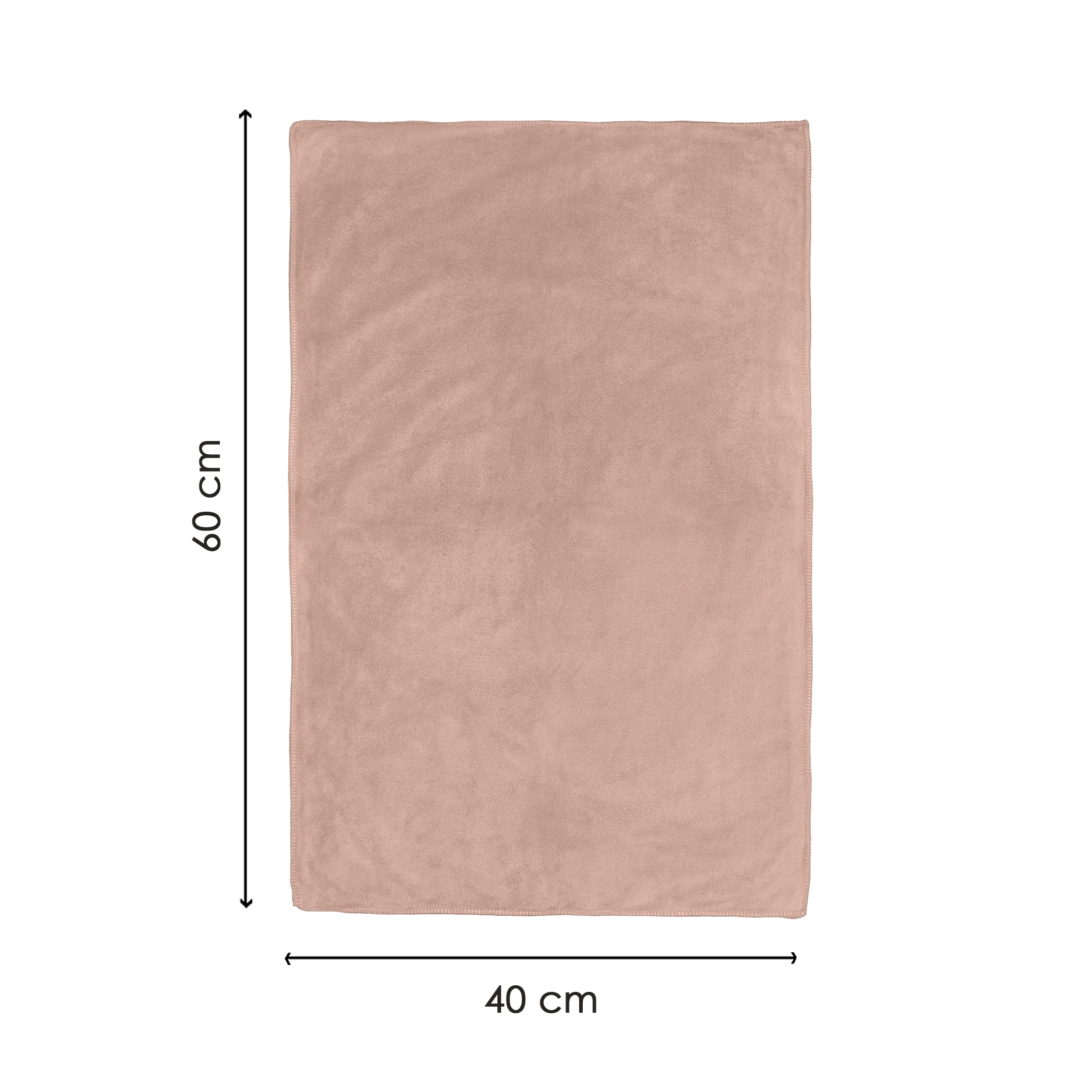 HOUSSE Premium Hand Towel | 100% Microfiber | Quick Dry & Ultra Absorbent | Gym, Home & Yoga | Hypoallergenic & Anti-Bacterial | 450GSM, 60x40cm [6-Pack] (Warm Beige Rustic Chestnut)