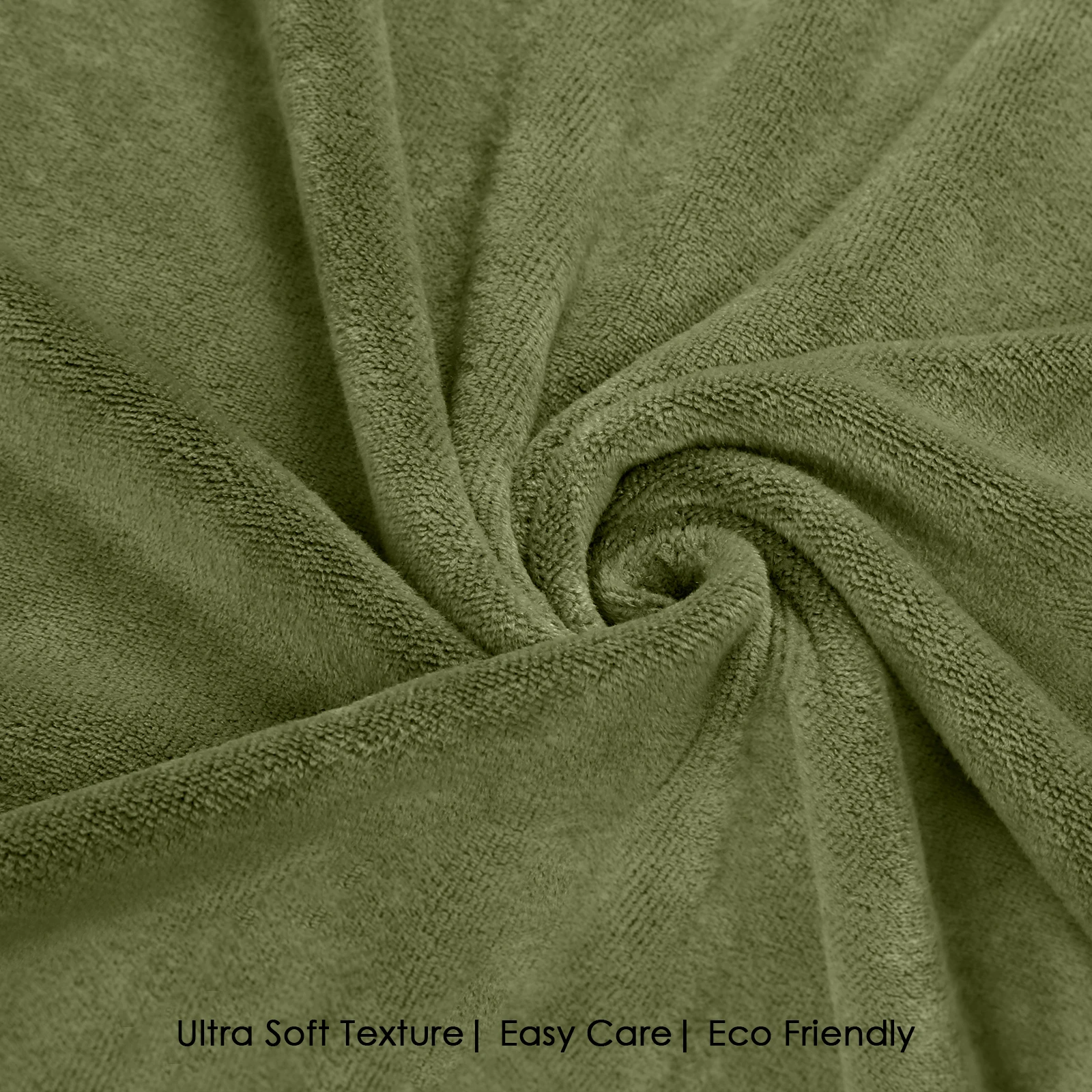 HOUSSE Premium Hand Towel | Microfiber | Super Soft & Quick Dry | Home, Gym, Yoga, Fitness & Weight Lifting | Ultra Absorbent | 450GSM, 60x40cm [4-Pack] (Avocado Green)