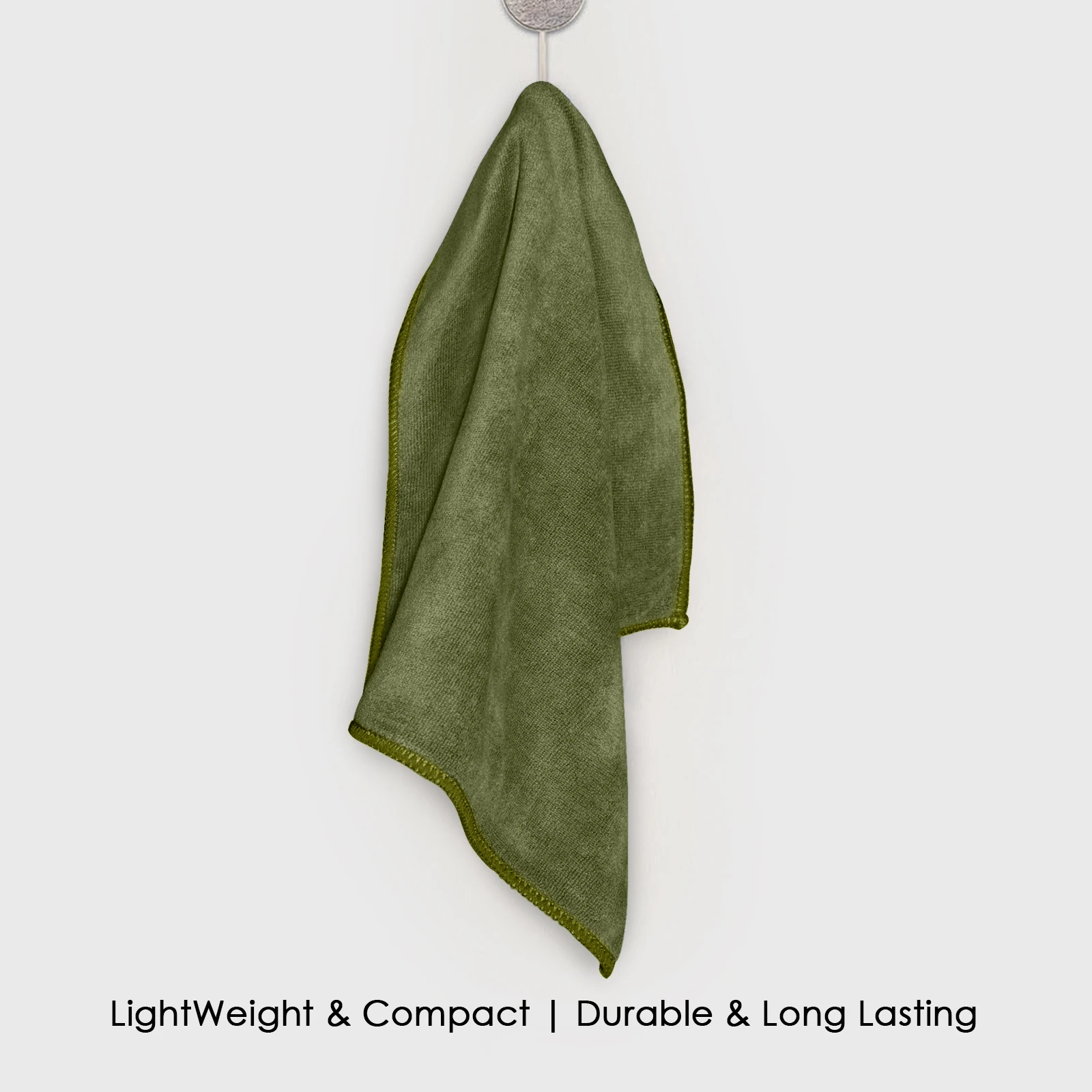 HOUSSE Premium Hand Towel | Microfiber | Super Soft & Quick Dry | Home, Gym, Yoga, Fitness & Weight Lifting | Ultra Absorbent | 450GSM, 60x40cm [2-Pack] (Avocado Green)