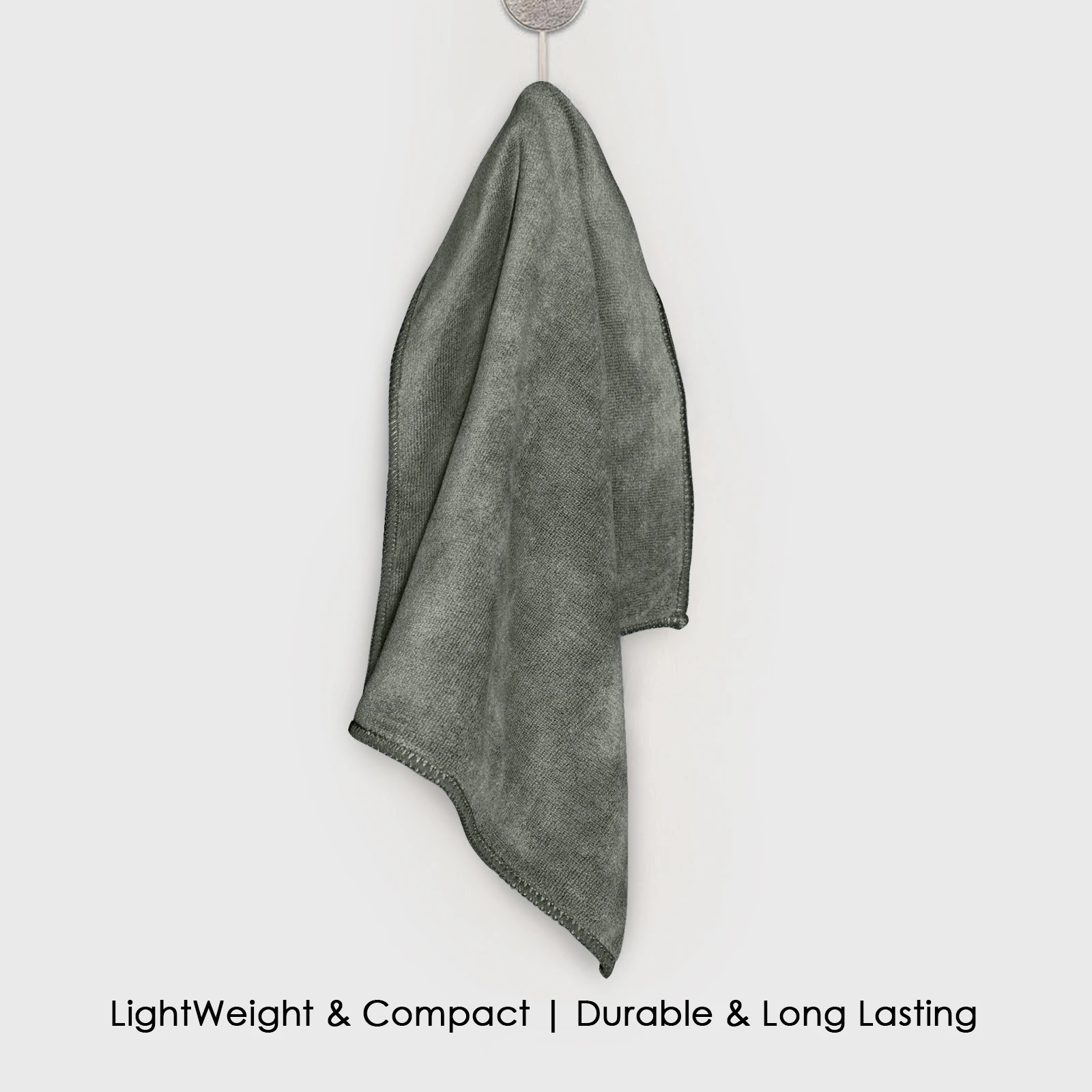 HOUSSE Premium Hand Towel | Microfiber | Super Soft & Quick Dry | Home, Gym, Yoga, Fitness & Weight Lifting | Ultra Absorbent | 450GSM, 60x40cm [2-Pack] (Dusty Olive)