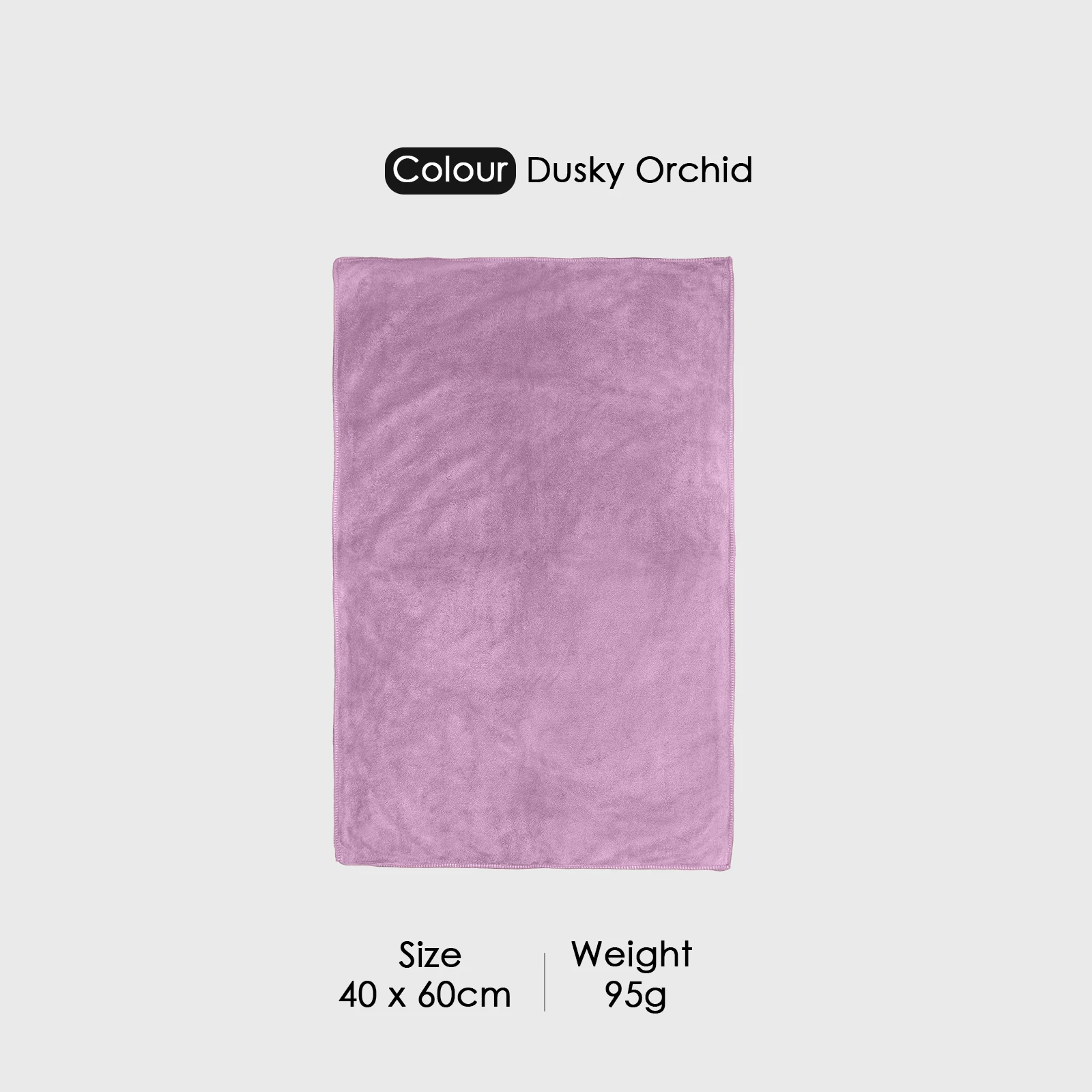 HOUSSE Premium Hand Towel | Microfiber | Super Soft & Quick Dry | Home, Gym, Yoga, Fitness & Weight Lifting | Ultra Absorbent | 450GSM, 60x40cm [6-Pack] (Dusky Orchid)