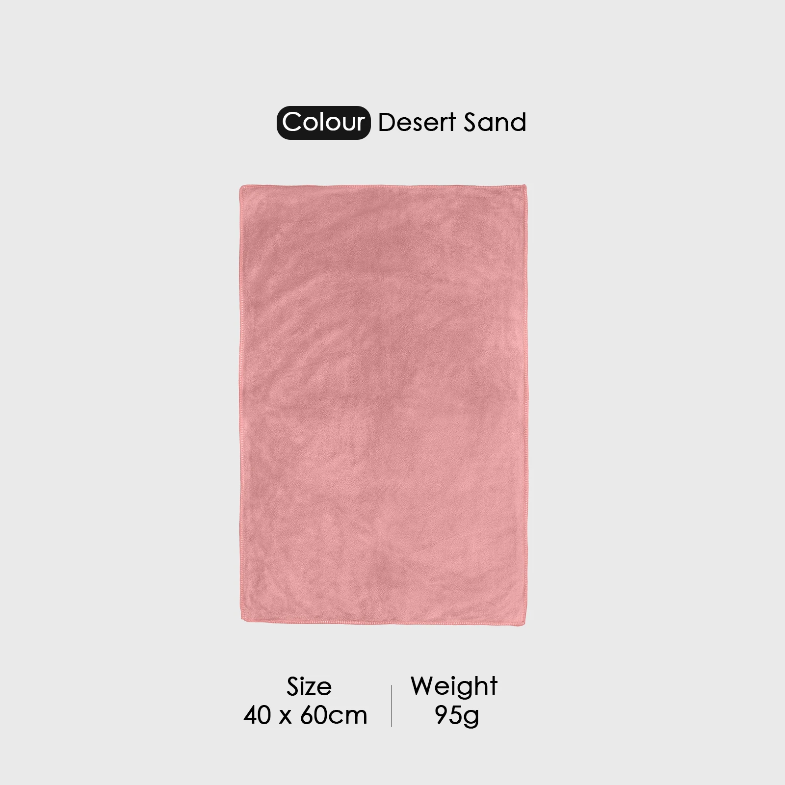 HOUSSE Premium Hand Towel | Microfiber | Super Soft & Quick Dry | Home, Gym, Yoga, Fitness & Weight Lifting | Ultra Absorbent | 450GSM, 60x40cm [4-Pack] (Desert Sand)