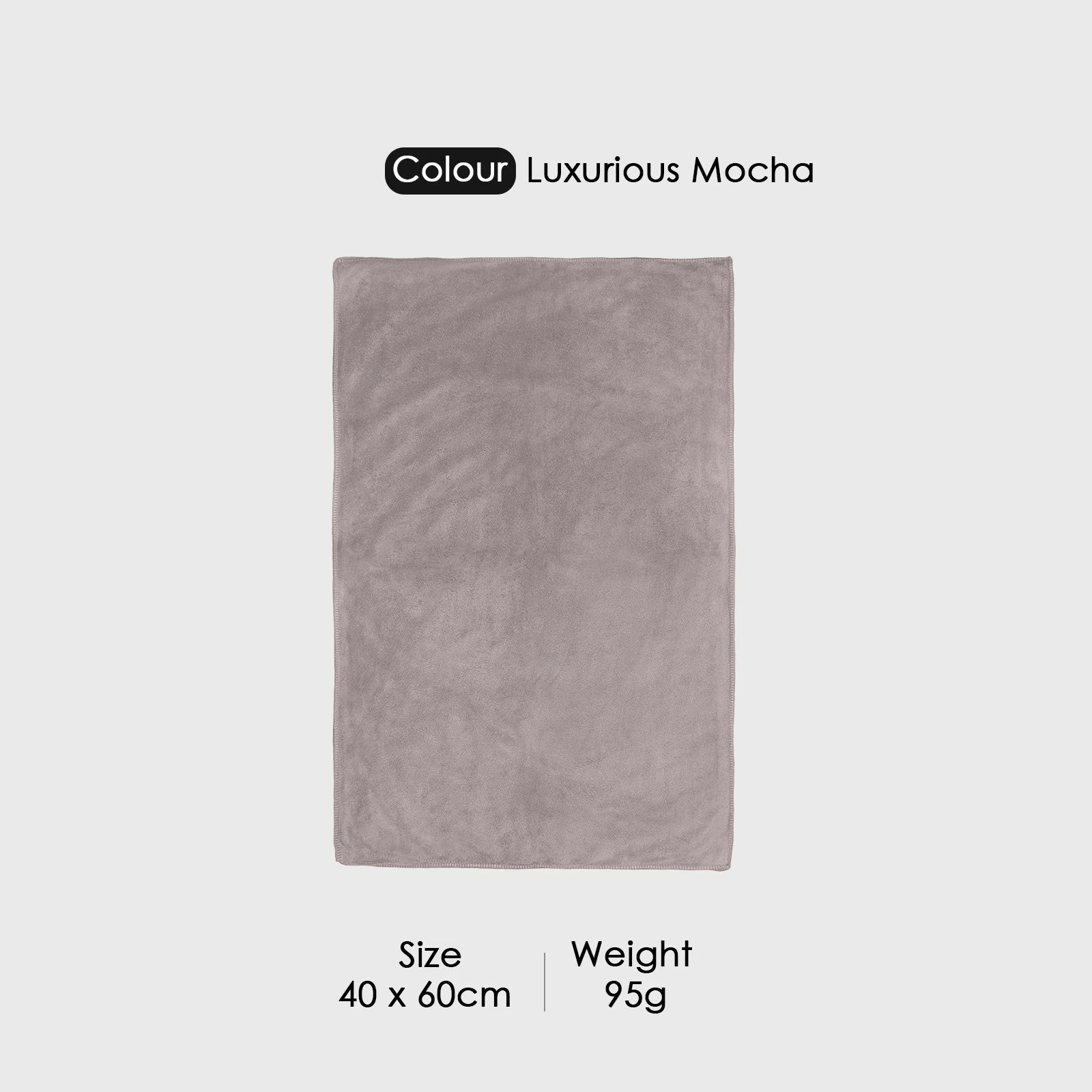 HOUSSE Premium Hand Towel | Microfiber | Super Soft & Quick Dry | Home, Gym, Yoga, Fitness & Weight Lifting | Ultra Absorbent | 450GSM, 60x40cm [6-Pack] (Luxurious Mocha)