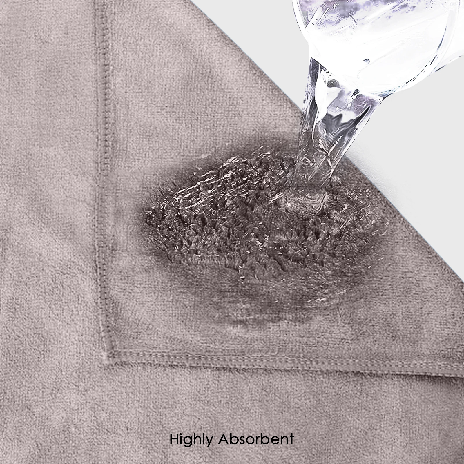 HOUSSE Premium Hand Towel | Microfiber | Super Soft & Quick Dry | Home, Gym, Yoga, Fitness & Weight Lifting | Ultra Absorbent | 450GSM, 60x40cm [6-Pack] (Luxurious Mocha)