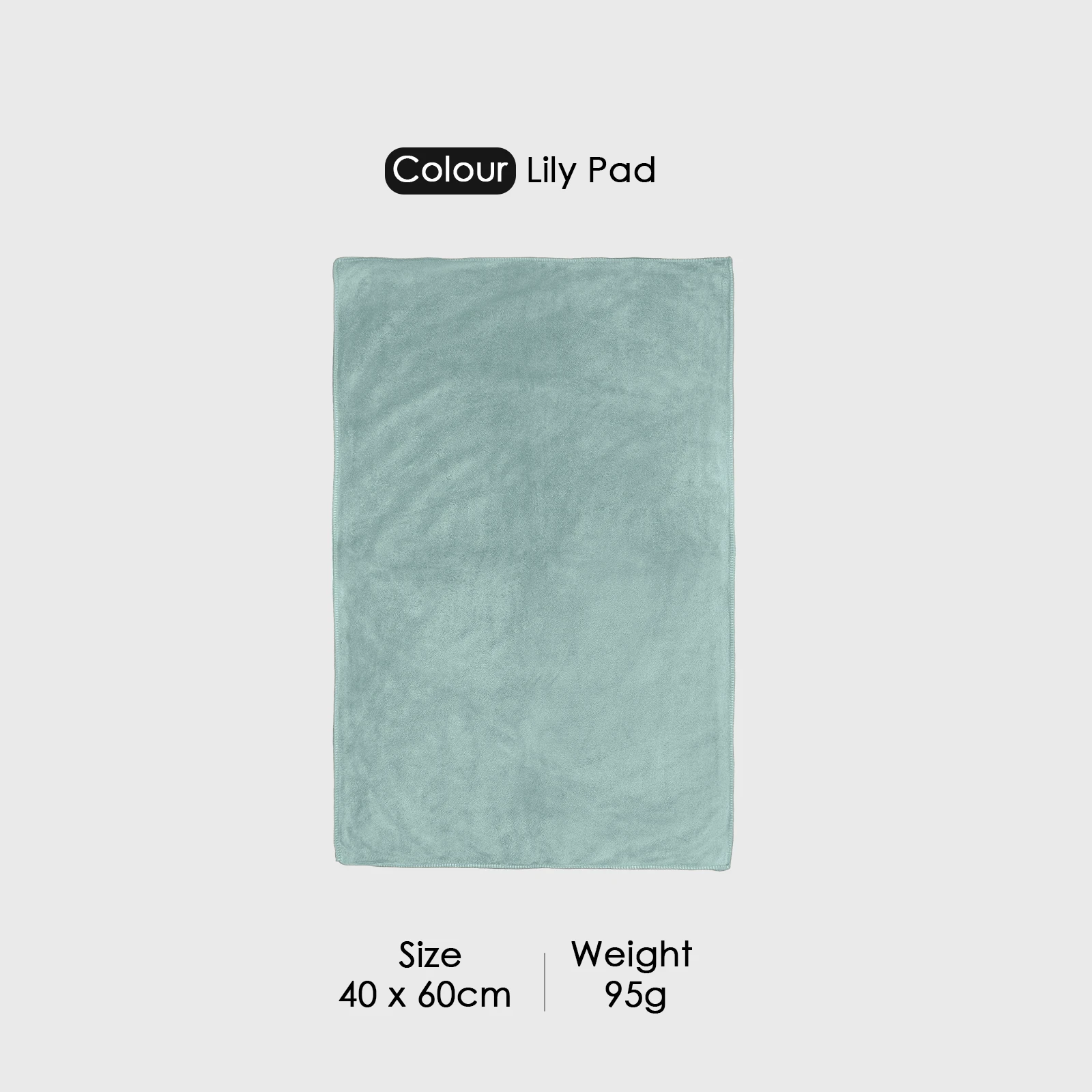 HOUSSE Premium Hand Towel | Microfiber | Super Soft & Quick Dry | Home, Gym, Yoga, Fitness & Weight Lifting | Ultra Absorbent | 450GSM, 60x40cm [4-Pack] (Lily Pad)