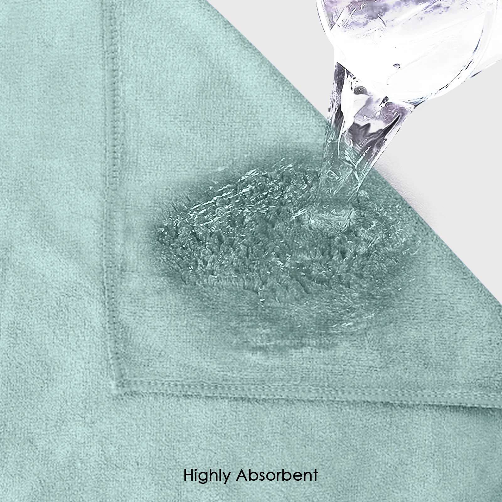 HOUSSE Premium Hand Towel | Microfiber | Super Soft & Quick Dry | Home, Gym, Yoga, Fitness & Weight Lifting | Ultra Absorbent | 450GSM, 60x40cm [4-Pack] (Lily Pad)