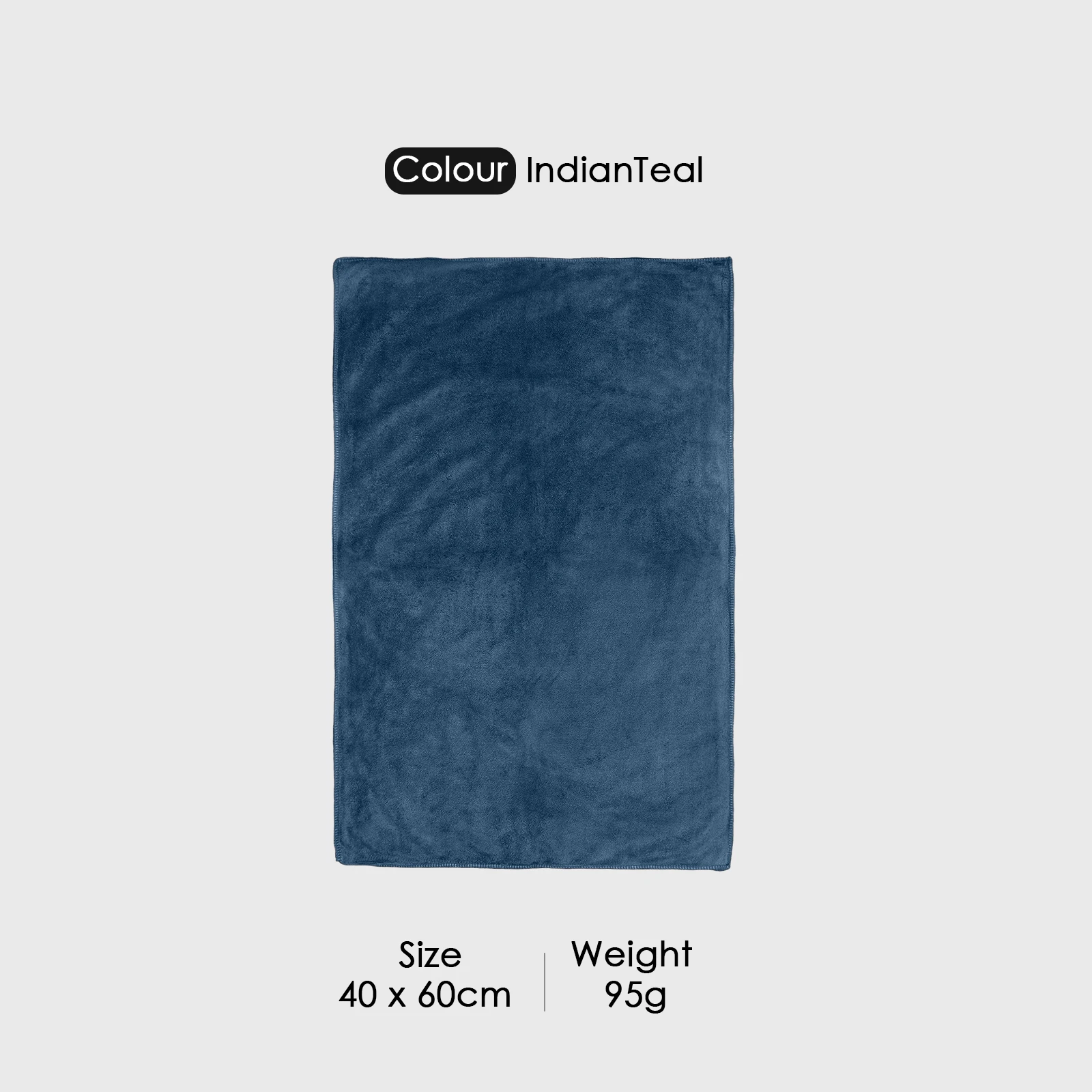 HOUSSE Premium Hand Towel | Microfiber | Super Soft & Quick Dry | Home, Gym, Yoga, Fitness & Weight Lifting | Ultra Absorbent | 450GSM, 60x40cm [4-Pack] (Indian Teal)