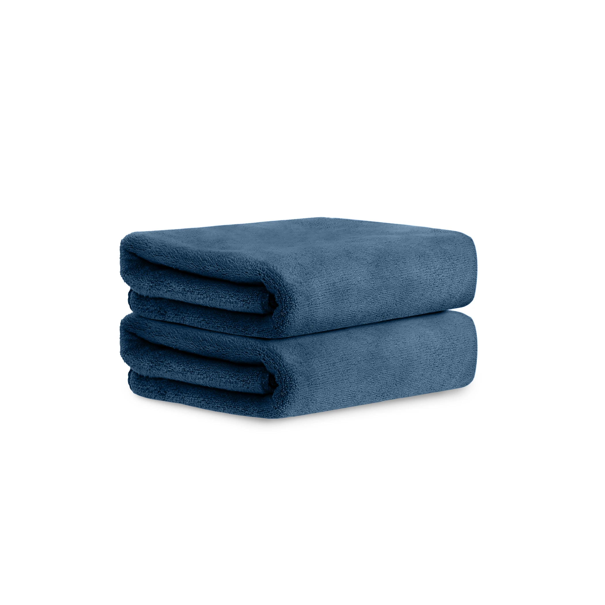 HOUSSE Premium Hand Towel | Microfiber | Super Soft & Quick Dry | Home, Gym, Yoga, Fitness & Weight Lifting | Ultra Absorbent | 450GSM, 60x40cm [2-Pack] (Indian Teal)