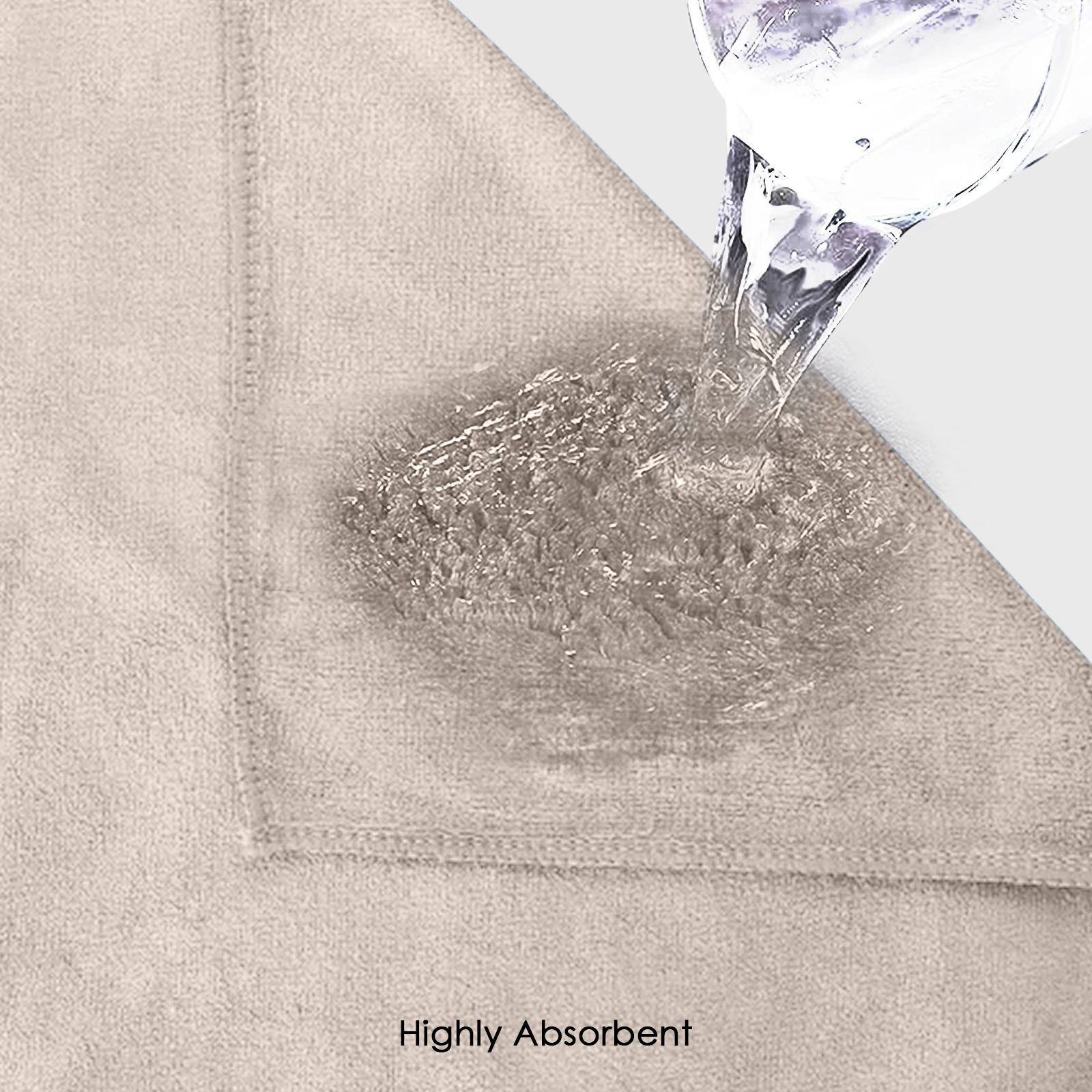 HOUSSE Premium Hand Towel | Microfiber | Super Soft & Quick Dry | Home, Gym, Yoga, Fitness & Weight Lifting | Ultra Absorbent | 450GSM, 60x40cm [4-Pack] (Peachy Pearl)