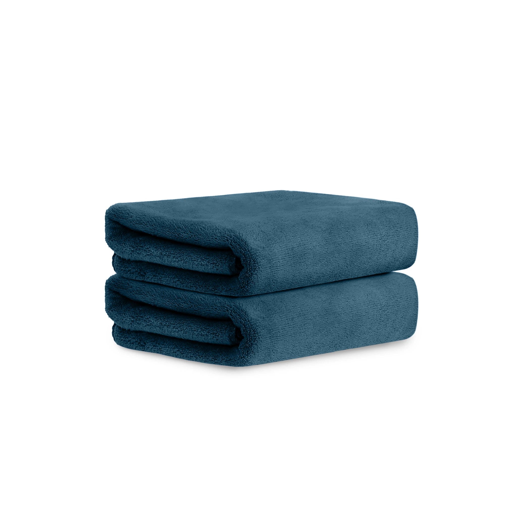 HOUSSE Premium Hand Towel | Microfiber | Super Soft & Quick Dry | Home, Gym, Yoga, Fitness & Weight Lifting | Ultra Absorbent | 450GSM, 60x40cm [2-Pack] (Pacific Green)