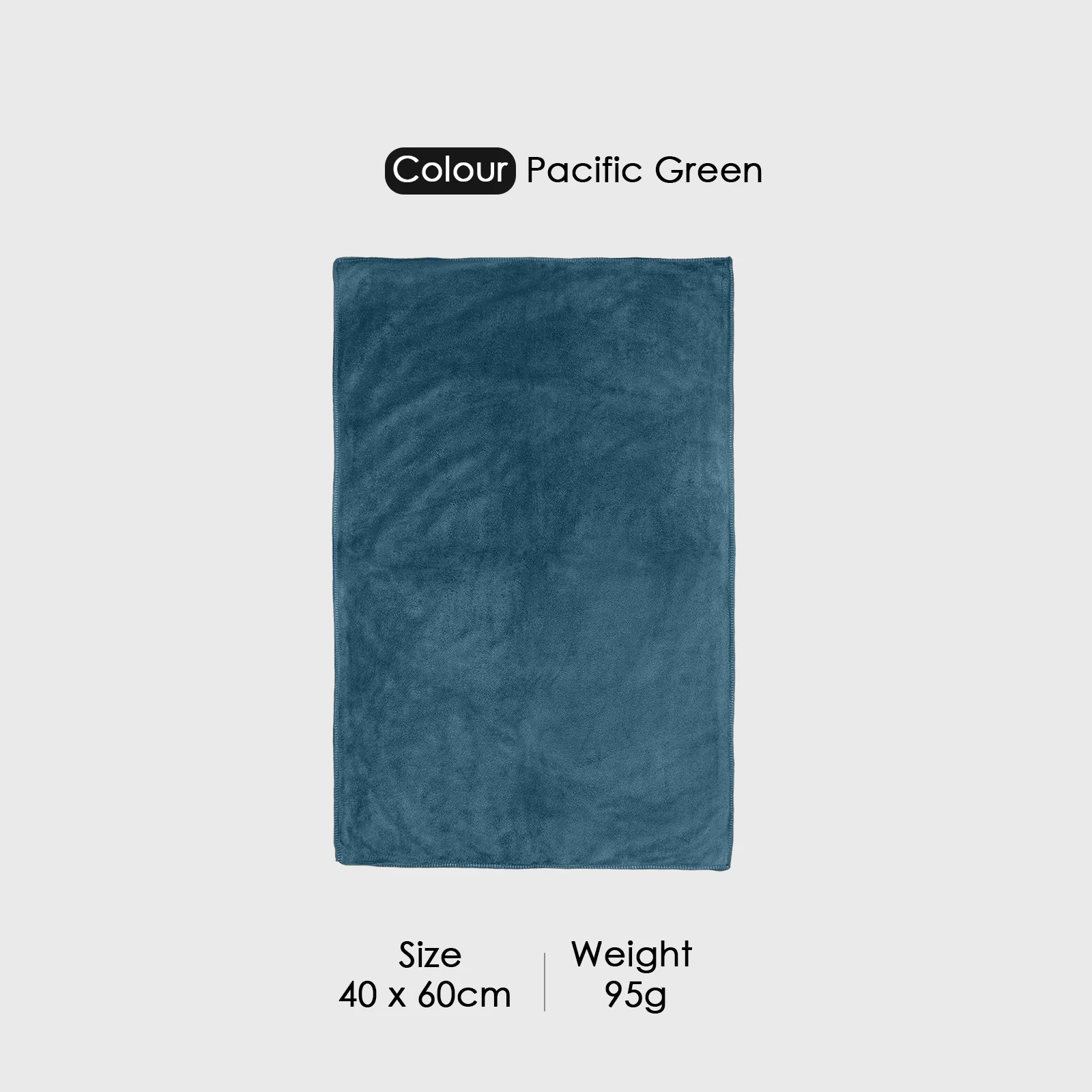 HOUSSE Premium Hand Towel | Microfiber | Super Soft & Quick Dry | Home, Gym, Yoga, Fitness & Weight Lifting | Ultra Absorbent | 450GSM, 60x40cm [6-Pack] (Pacific Green)