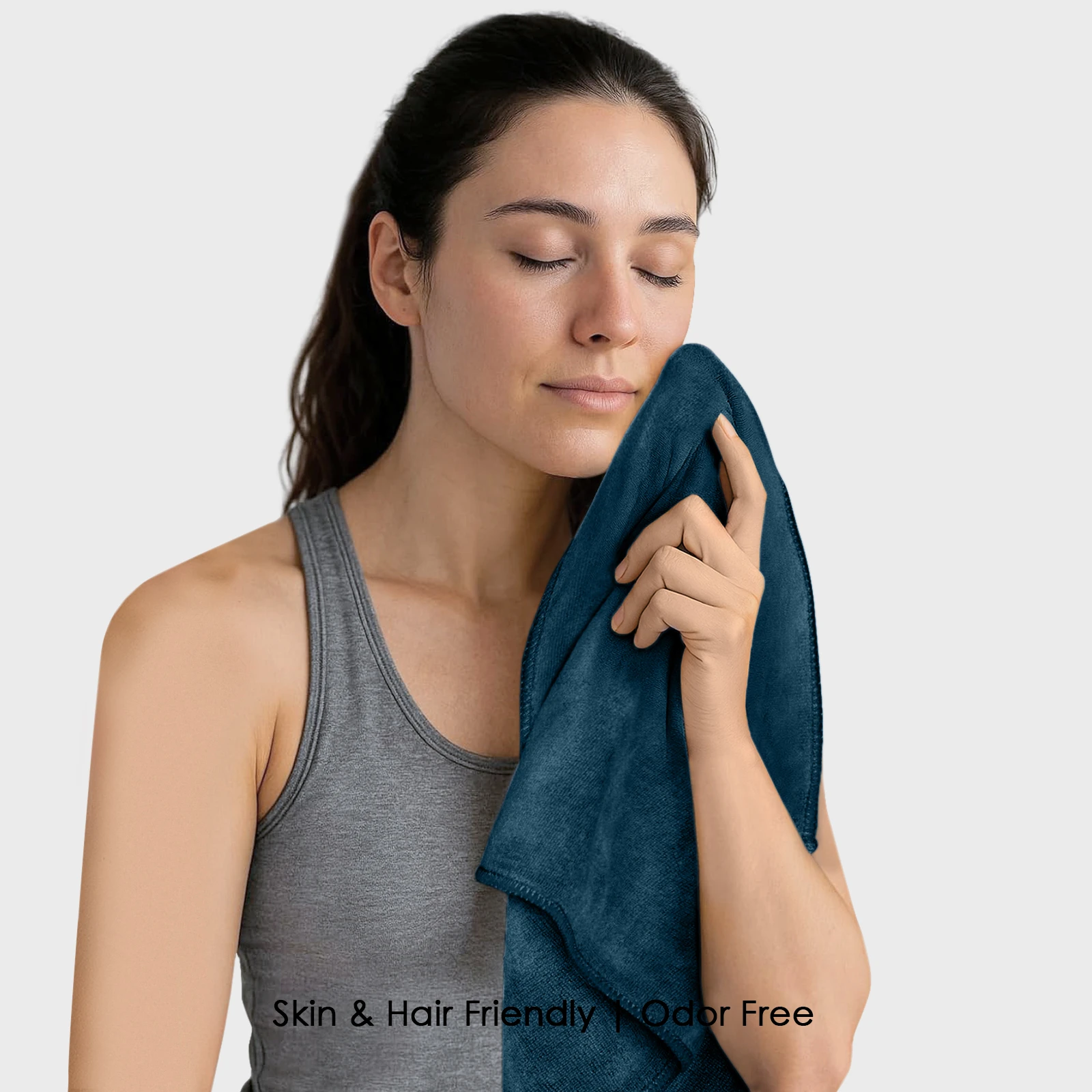 HOUSSE Premium Hand Towel | Microfiber | Super Soft & Quick Dry | Home, Gym, Yoga, Fitness & Weight Lifting | Ultra Absorbent | 450GSM, 60x40cm [6-Pack] (Pacific Green)