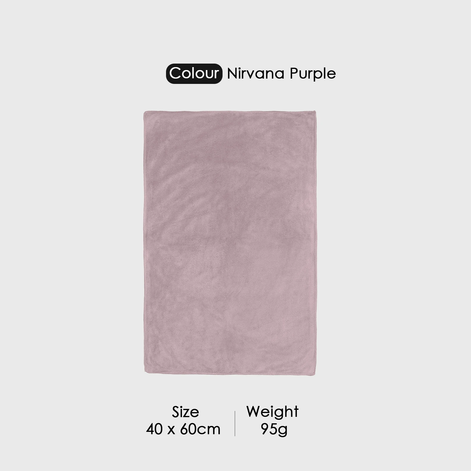 HOUSSE Premium Hand Towel | Microfiber | Super Soft & Quick Dry | Home, Gym, Yoga, Fitness & Weight Lifting | Ultra Absorbent | 450GSM, 60x40cm [6-Pack] (Nirvana Purple)