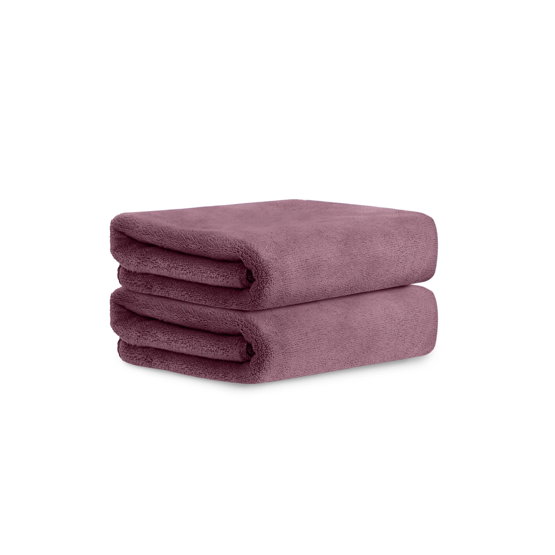 HOUSSE Premium Hand Towel | Microfiber | Super Soft & Quick Dry | Home, Gym, Yoga, Fitness & Weight Lifting | Ultra Absorbent | 450GSM, 60x40cm [2-Pack] (Rose Taupe)