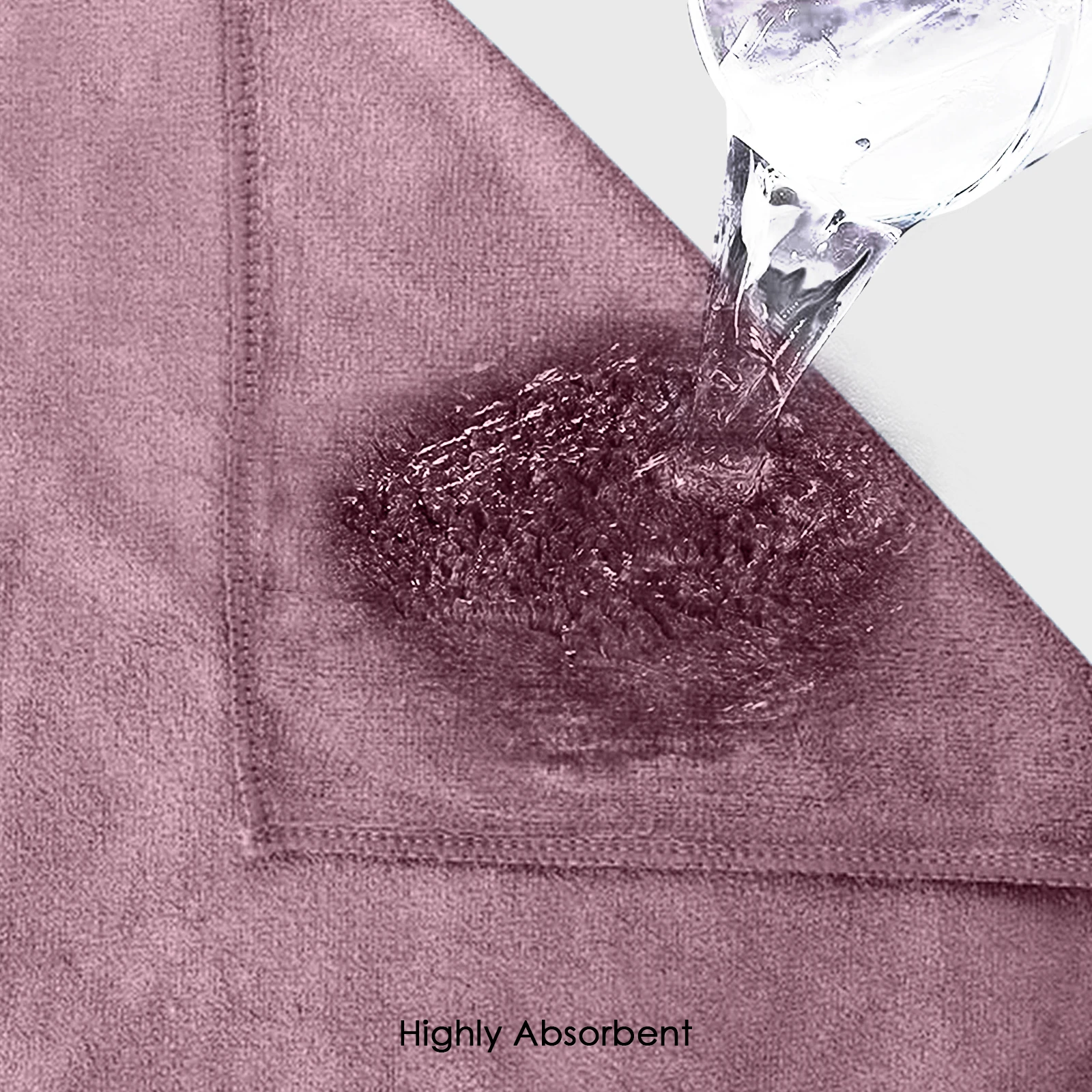 HOUSSE Premium Hand Towel | Microfiber | Super Soft & Quick Dry | Home, Gym, Yoga, Fitness & Weight Lifting | Ultra Absorbent | 450GSM, 60x40cm [2-Pack] (Rose Taupe)