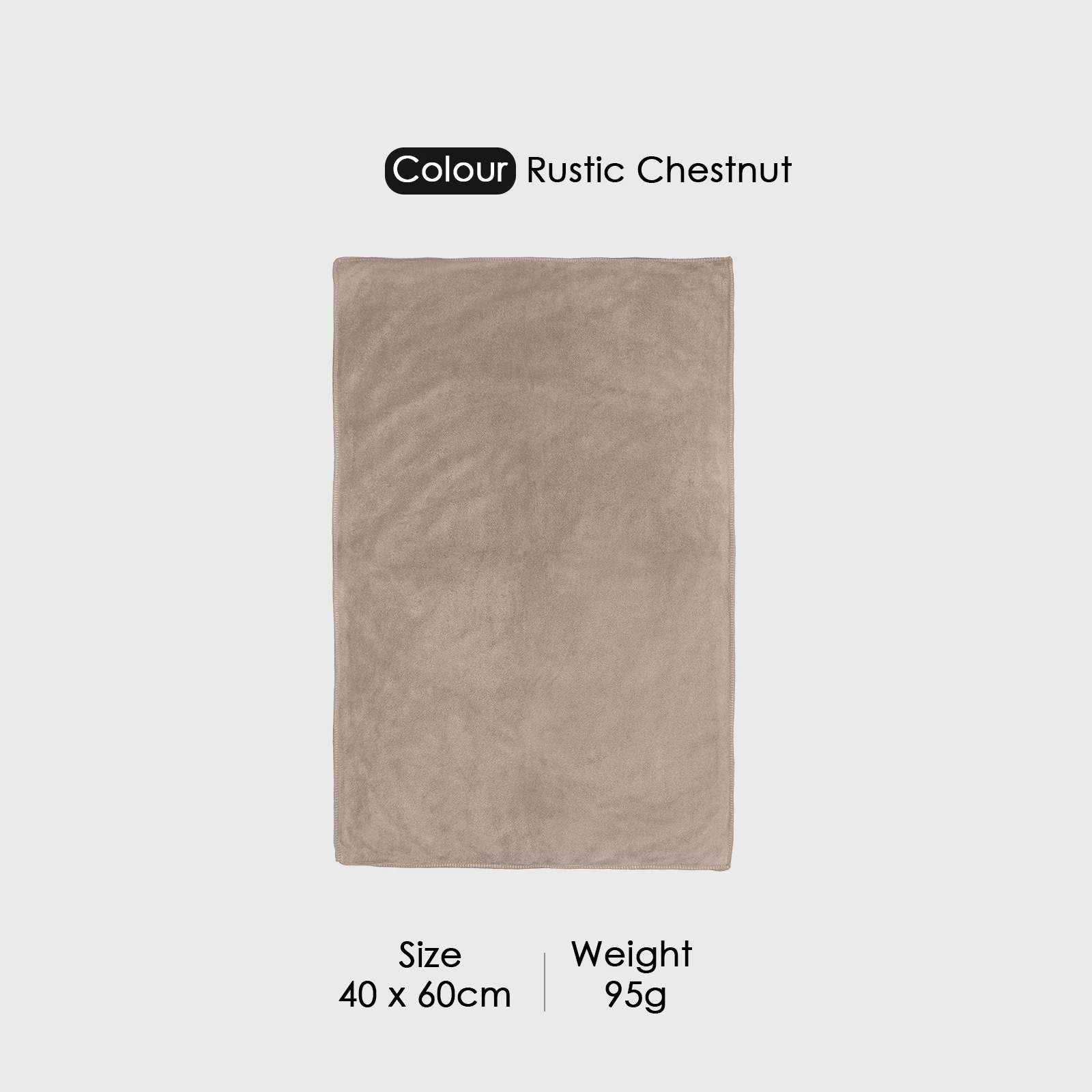 HOUSSE Premium Hand Towel | Microfiber | Super Soft & Quick Dry | Home, Gym, Yoga, Fitness & Weight Lifting | Ultra Absorbent | 450GSM, 60x40cm [4-Pack] (Rustic Chestnut)