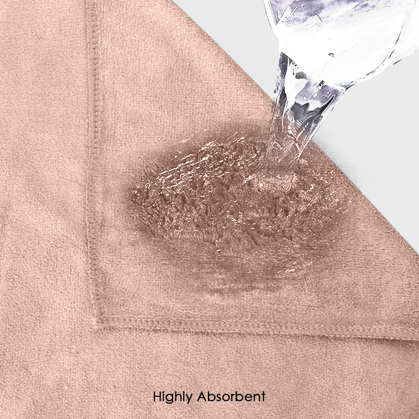 HOUSSE Premium Hand Towel | Microfiber | Super Soft & Quick Dry | Home, Gym, Yoga, Fitness & Weight Lifting | Ultra Absorbent | 450GSM, 60x40cm [6-Pack] (Warm Beige)
