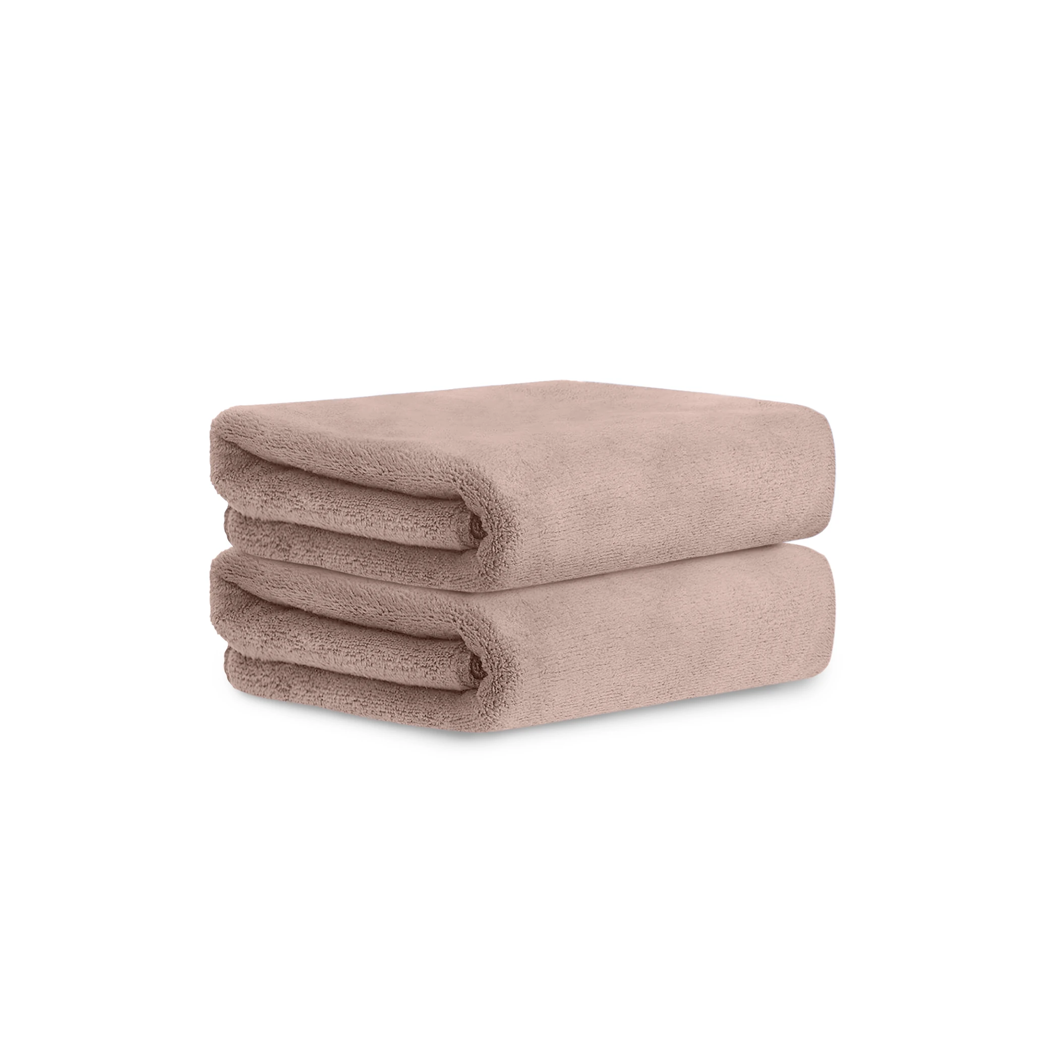 HOUSSE Premium Hand Towel | Microfiber | Super Soft & Quick Dry | Home, Gym, Yoga, Fitness & Weight Lifting | Ultra Absorbent | 450GSM, 60x40cm [2-Pack] (Shadow Grey)