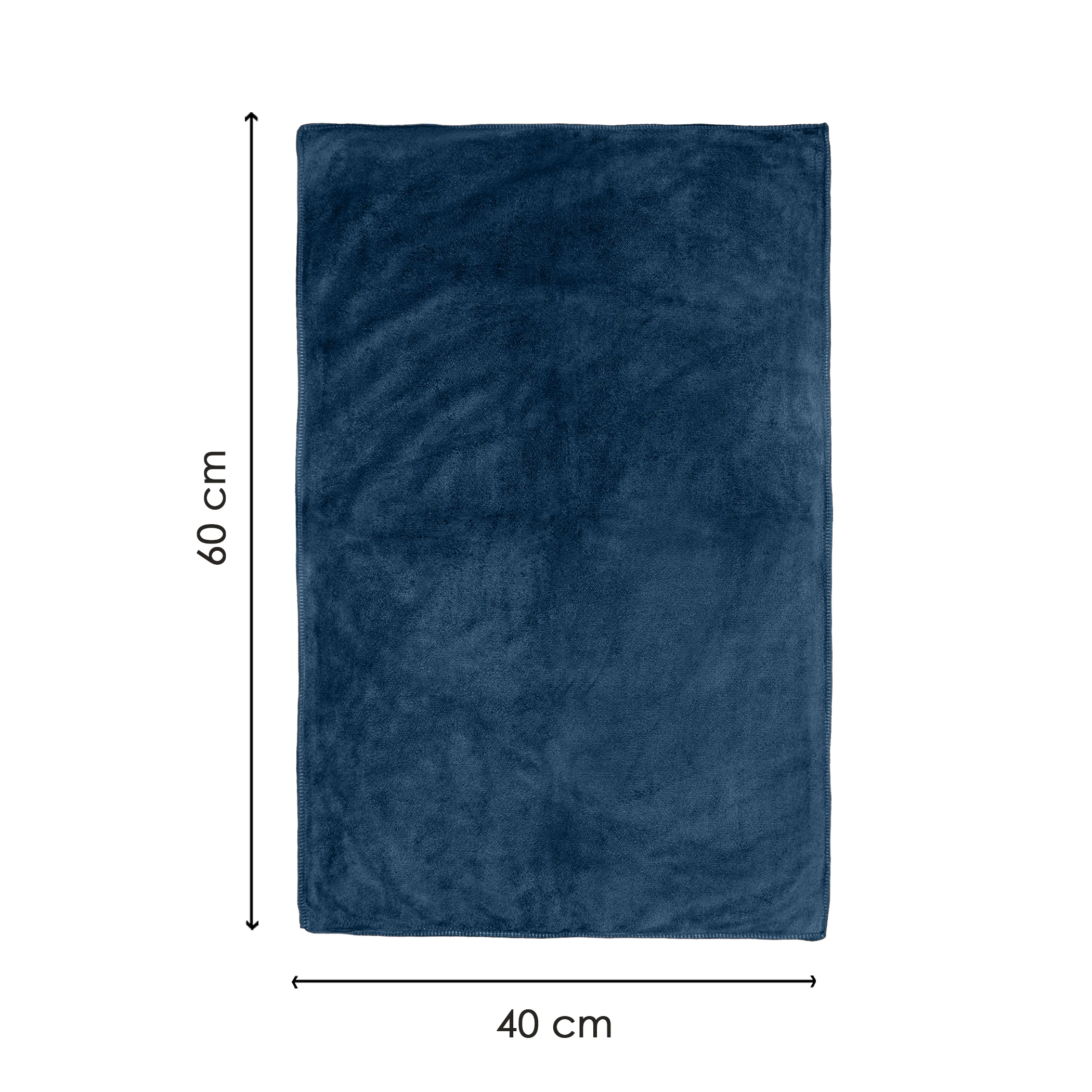 HOUSSE Microfiber Hand Towel for Gym | Home| Yoga | 450 GSM | 60 x 40 CM| Premium QualityTowels | an Hpoallergenic Towel | Ultra Absorbent & Anti-Bacterial | (Steel Grey_Indian Teal)