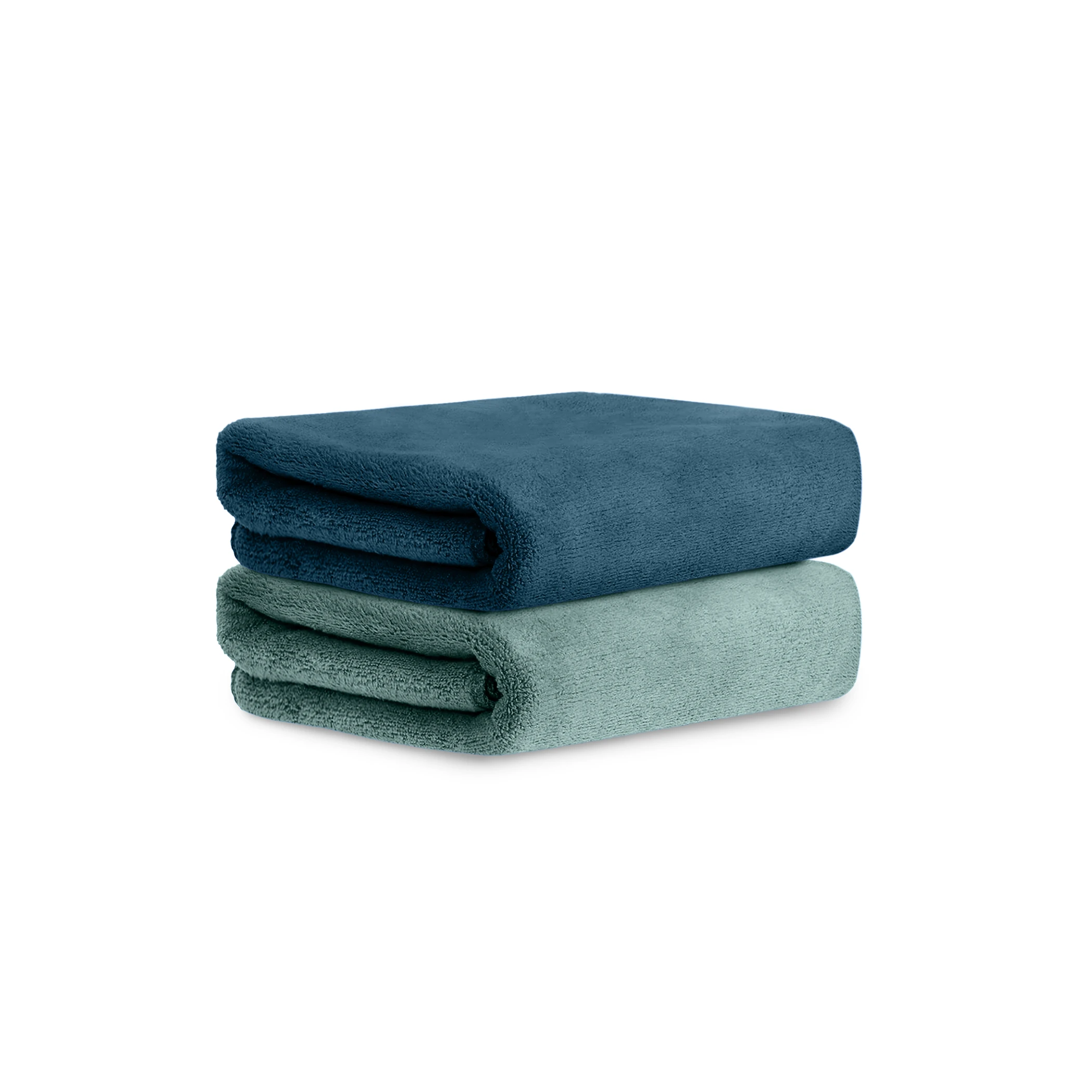 HOUSSE Microfiber Hand Towel for Gym | Home| Yoga | 450 GSM | 60 x 40 CM| Premium QualityTowels | an Hpoallergenic Towel | Ultra Absorbent & Anti-Bacterial | (Pacific Green_Lily PAD)
