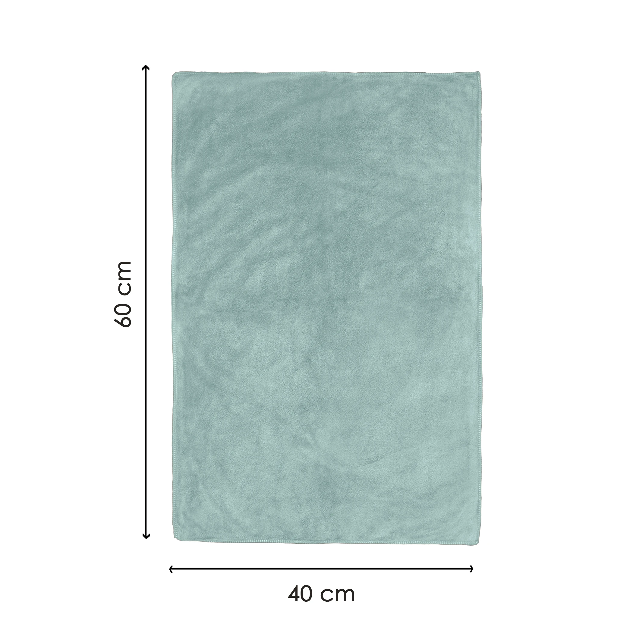 HOUSSE Microfiber Hand Towel for Gym | Home| Yoga | 450 GSM | 60 x 40 CM| Premium QualityTowels | an Hpoallergenic Towel | Ultra Absorbent & Anti-Bacterial | (Pacific Green_Lily PAD)