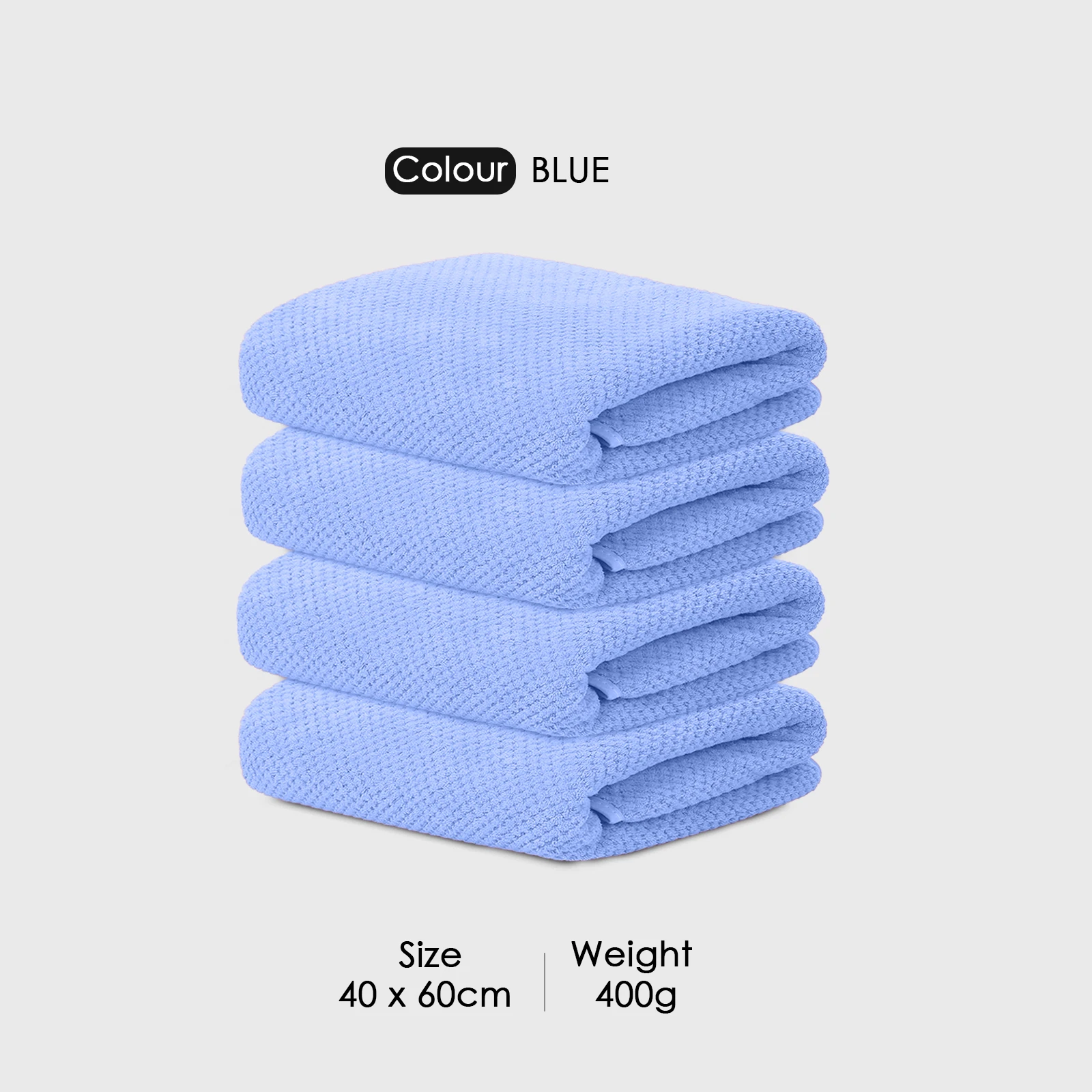 HOUSSE Microfiber Vogue Coral Fleece Bathing Towels | 360 GSM | Super Soft| Quick Absorbent | Lightweight & with Hanging Hook | for Versatile Usage | for Women & Men