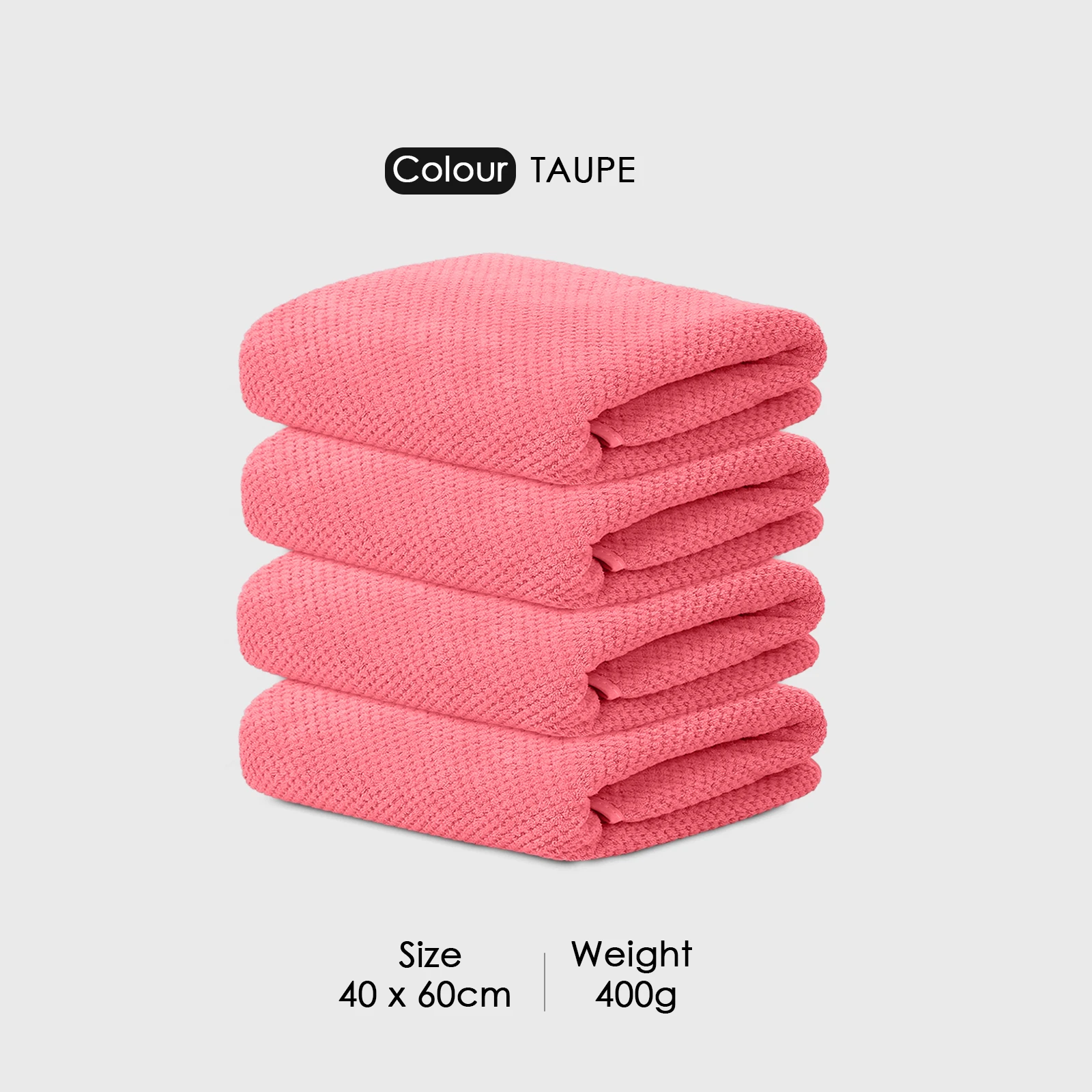 HOUSSE Microfiber Vogue Coral Fleece Bathing Towels | 360 GSM | Super Soft| Quick Absorbent | Lightweight & with Hanging Hook | for Versatile Usage | for Women & Men