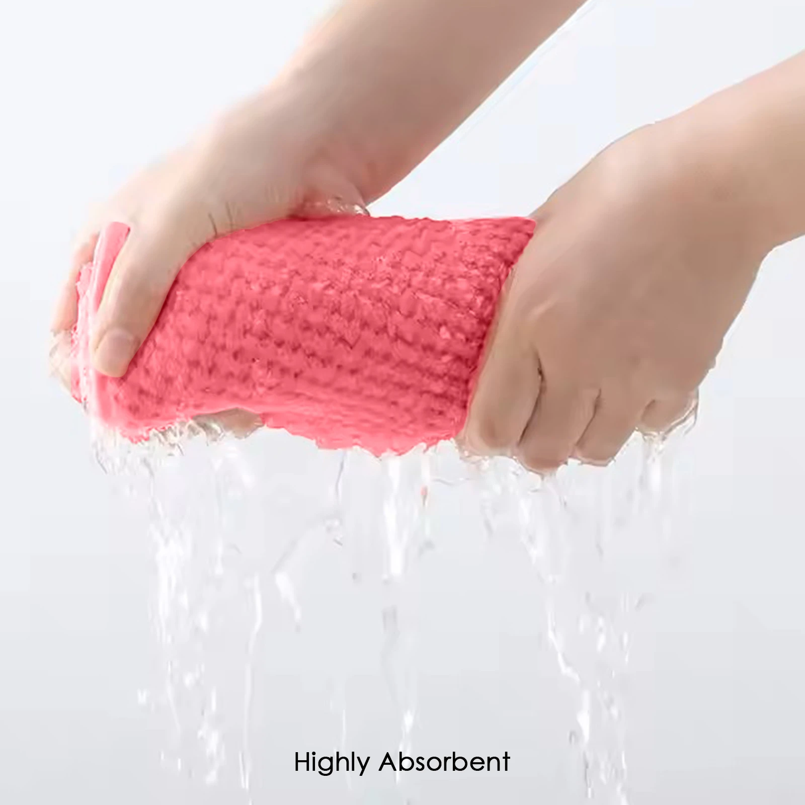 HOUSSE Microfiber Vogue Coral Fleece Bathing Towels | 360 GSM | Super Soft| Quick Absorbent | Lightweight & with Hanging Hook | for Versatile Usage | for Women & Men