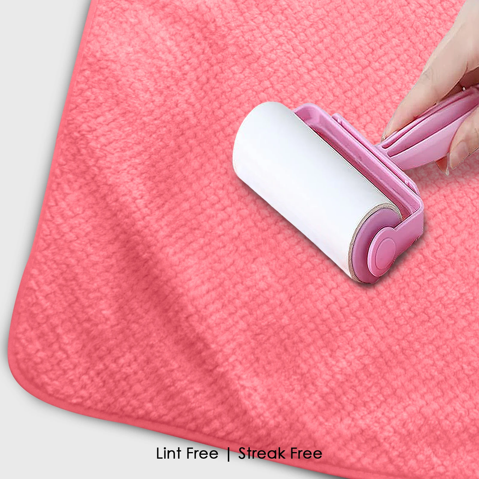 HOUSSE Microfiber Vogue Coral Fleece Bathing Towels | 360 GSM | Super Soft| Quick Absorbent | Lightweight & with Hanging Hook | for Versatile Usage | for Women & Men