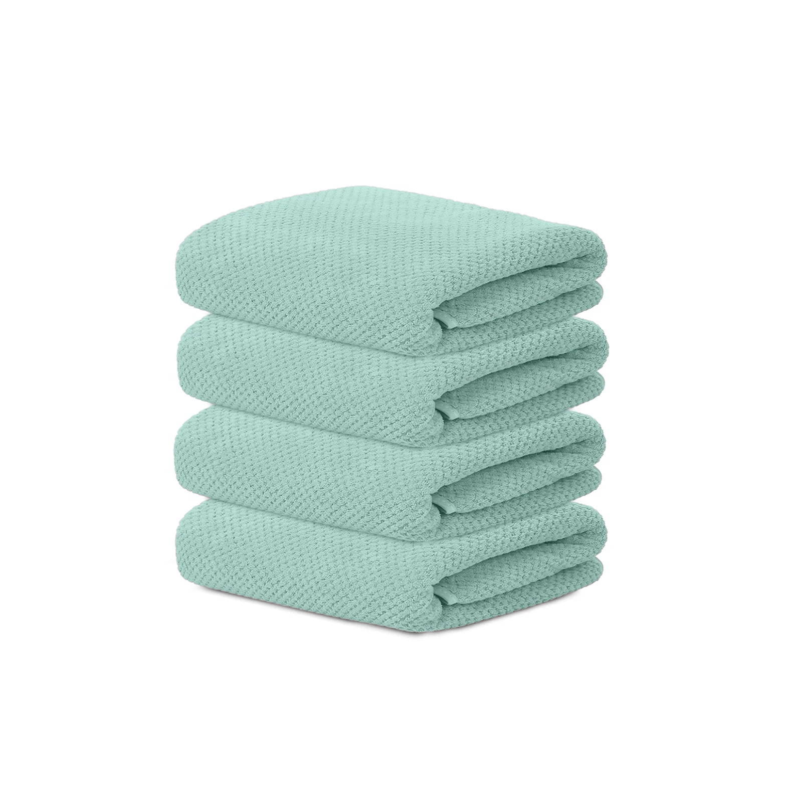 HOUSSE Microfiber Vogue Coral Fleece Bathing Towels | 360 GSM | Super Soft| Quick Absorbent | Lightweight & with Hanging Hook | for Versatile Usage | for Women & Men