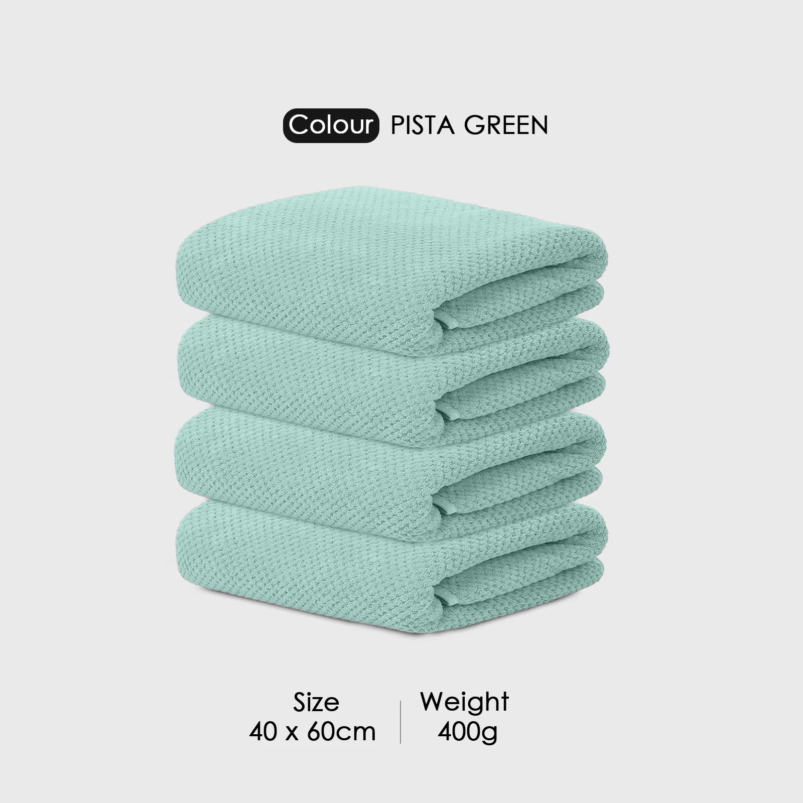 HOUSSE Microfiber Vogue Coral Fleece Bathing Towels | 360 GSM | Super Soft| Quick Absorbent | Lightweight & with Hanging Hook | for Versatile Usage | for Women & Men