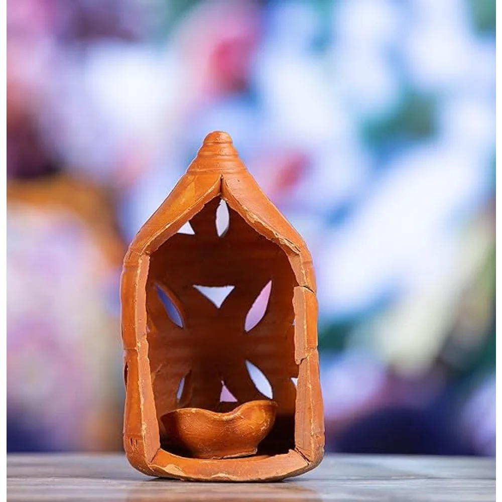 Handcrafted Terracotta Akhand Diya for Pooja Decor, Festive & Diwali Decor, Home Décor & Lighting, Decorative Lamp, Mitti & Clay Diya, Festive Gifting