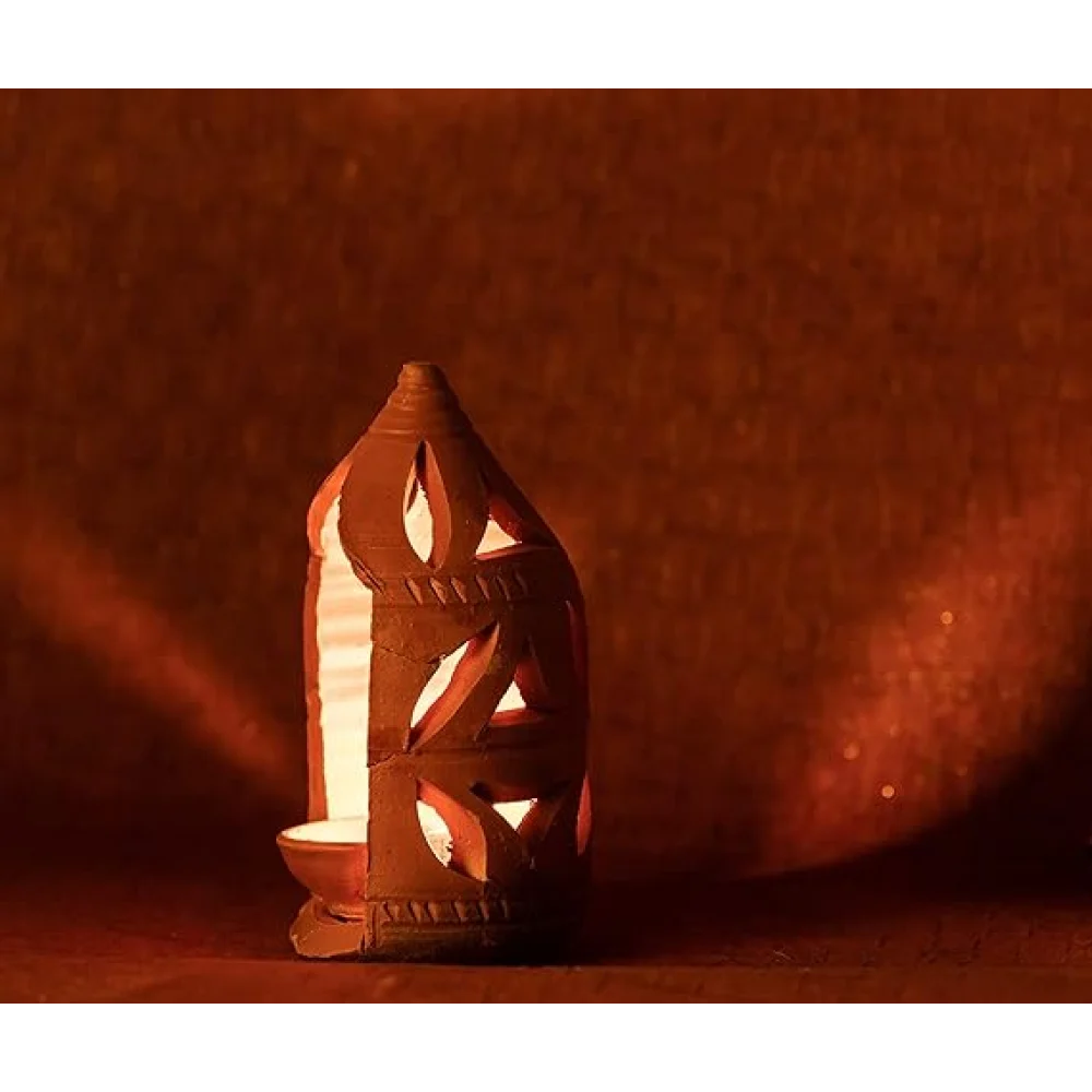 Handcrafted Terracotta Akhand Diya for Pooja Decor, Festive & Diwali Decor, Home Décor & Lighting, Decorative Lamp, Mitti & Clay Diya, Festive Gifting