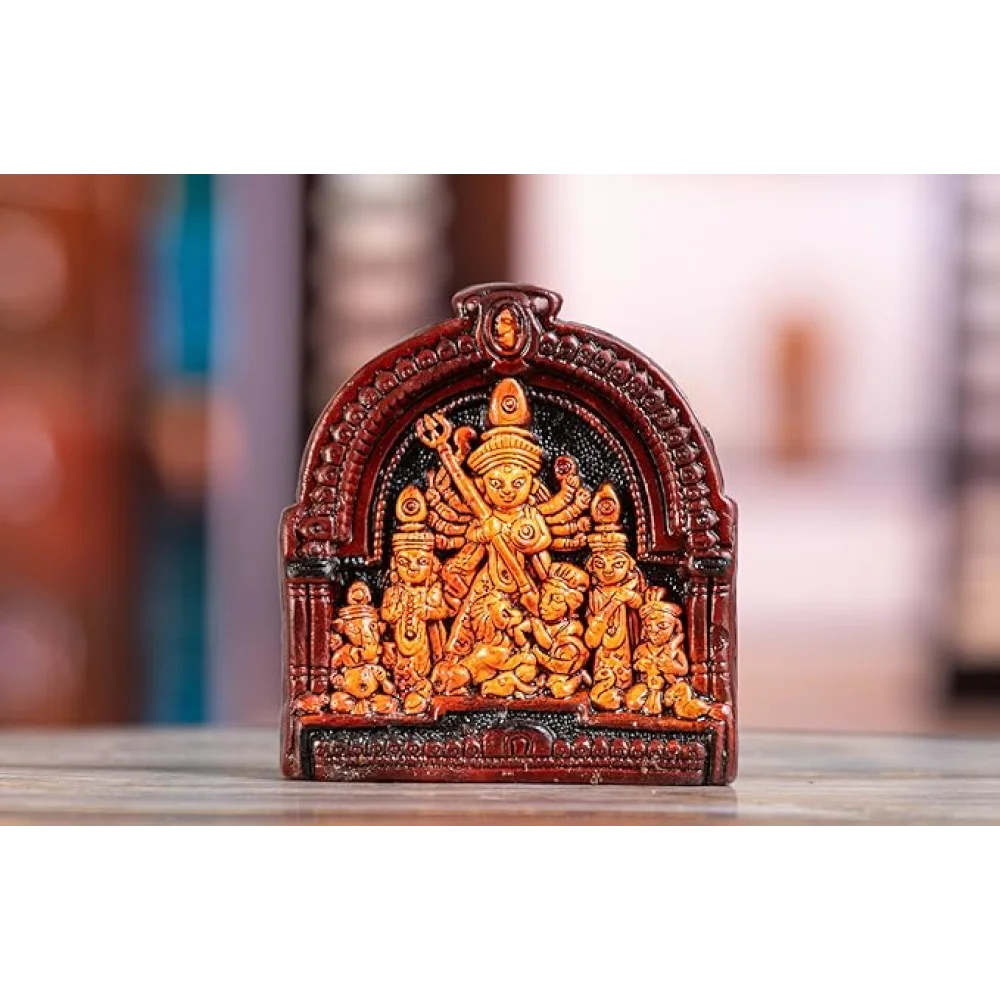 Handcrafted Terracotta Goddess Durga Idol – Clay Decorative Murti for Home, Temple & Office | Festive Décor & Gifting
