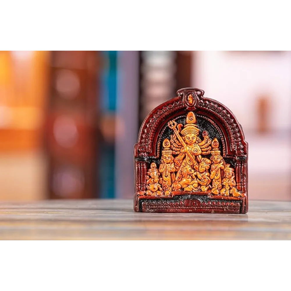 Handcrafted Terracotta Goddess Durga Idol – Clay Decorative Murti for Home, Temple & Office | Festive Décor & Gifting