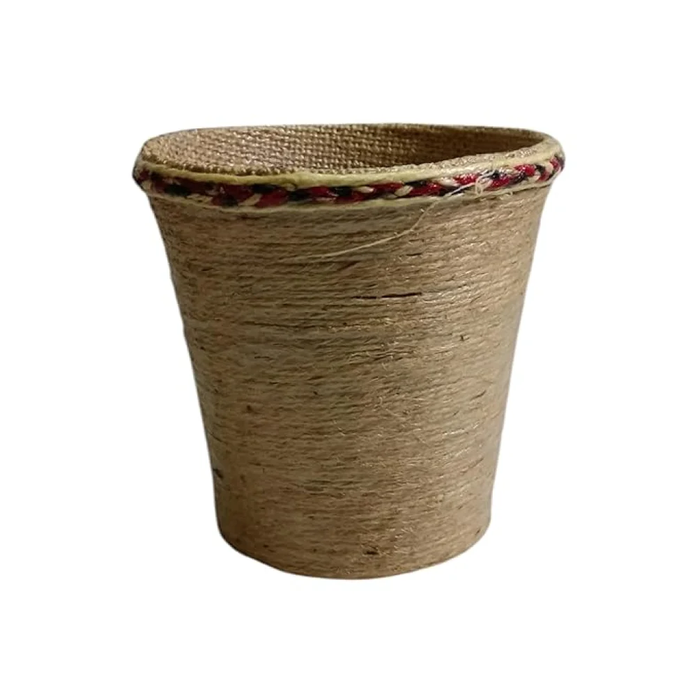 Handcrafted Jute Pen Stand/Desk Organizer/Multipurpose Jute Stand for Kid's Pencil, Makeup Brush, Cutlery, ToothBrush, Napkins Durable Storage Gift for Office/School/Kitchen