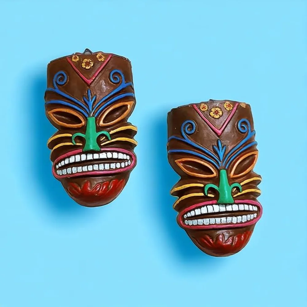 Handcrafted Terracotta Tribal Samar Mask For Home Décor/Wall Hanging/Housewarming Gifting, Terracotta Mask, Terracotta Wall Hanging Mask, Birthday Gifting, Corporate Gifting