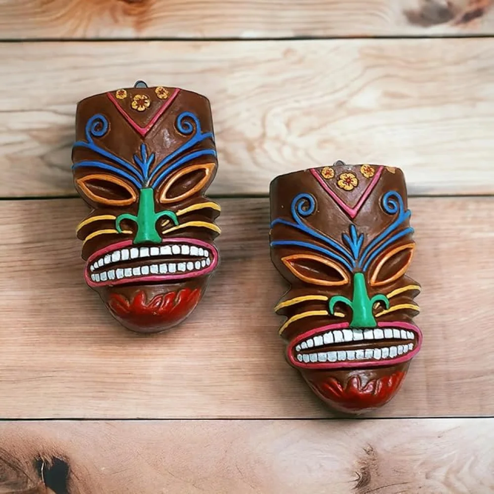 Handcrafted Terracotta Tribal Samar Mask For Home Décor/Wall Hanging/Housewarming Gifting, Terracotta Mask, Terracotta Wall Hanging Mask, Birthday Gifting, Corporate Gifting