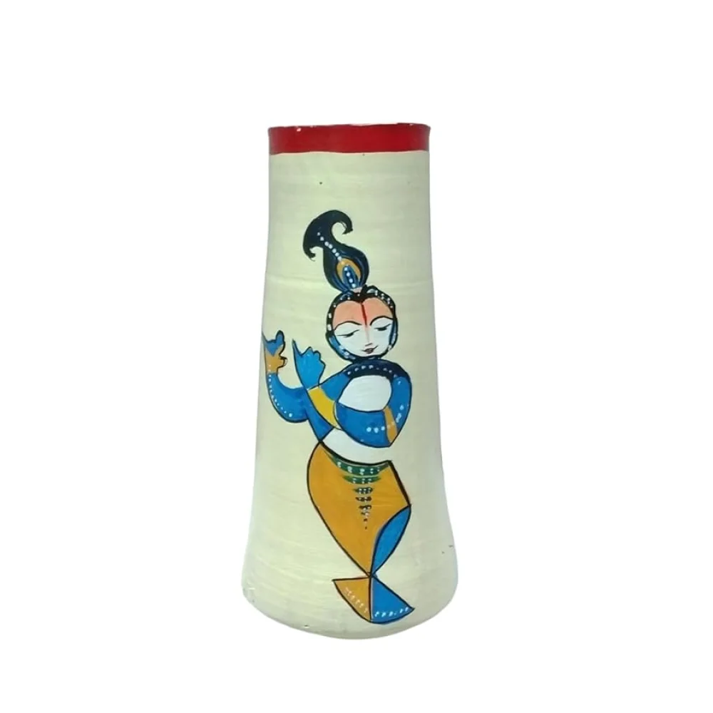 Handpainted Terracotta Vase for Home Decoration, Festive Decor, Retuen Gifting, Housewarming Gifting, Pots for Living Room, Corporate Gifting, Table Dcor