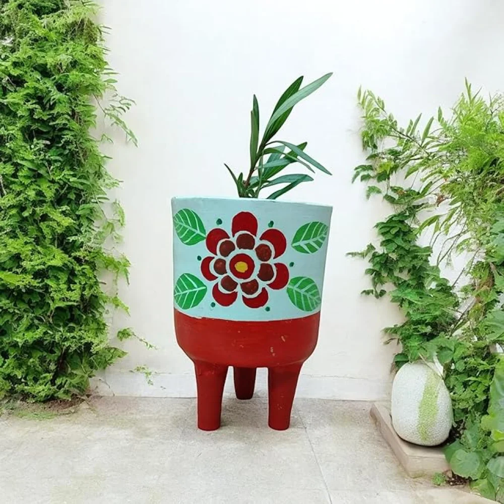 Handcrafted Indoor Outdoor Planters for Home Decoration, Balcony Planter, Rooftop Gardening, Terrace Garden