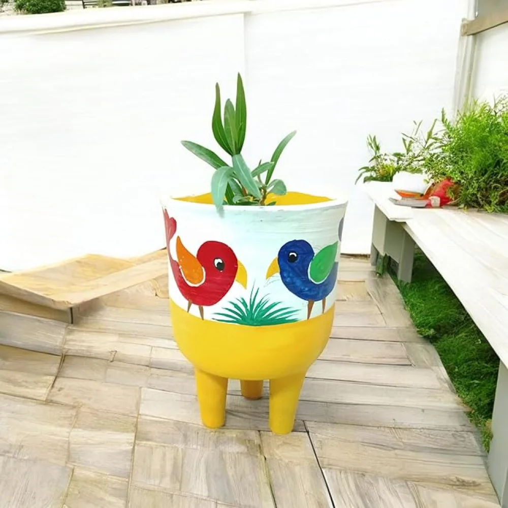 Handcrafted Indoor Outdoor Planters for Home Decoration, Balcony Planter, Rooftop Gardening, Terrace Garden