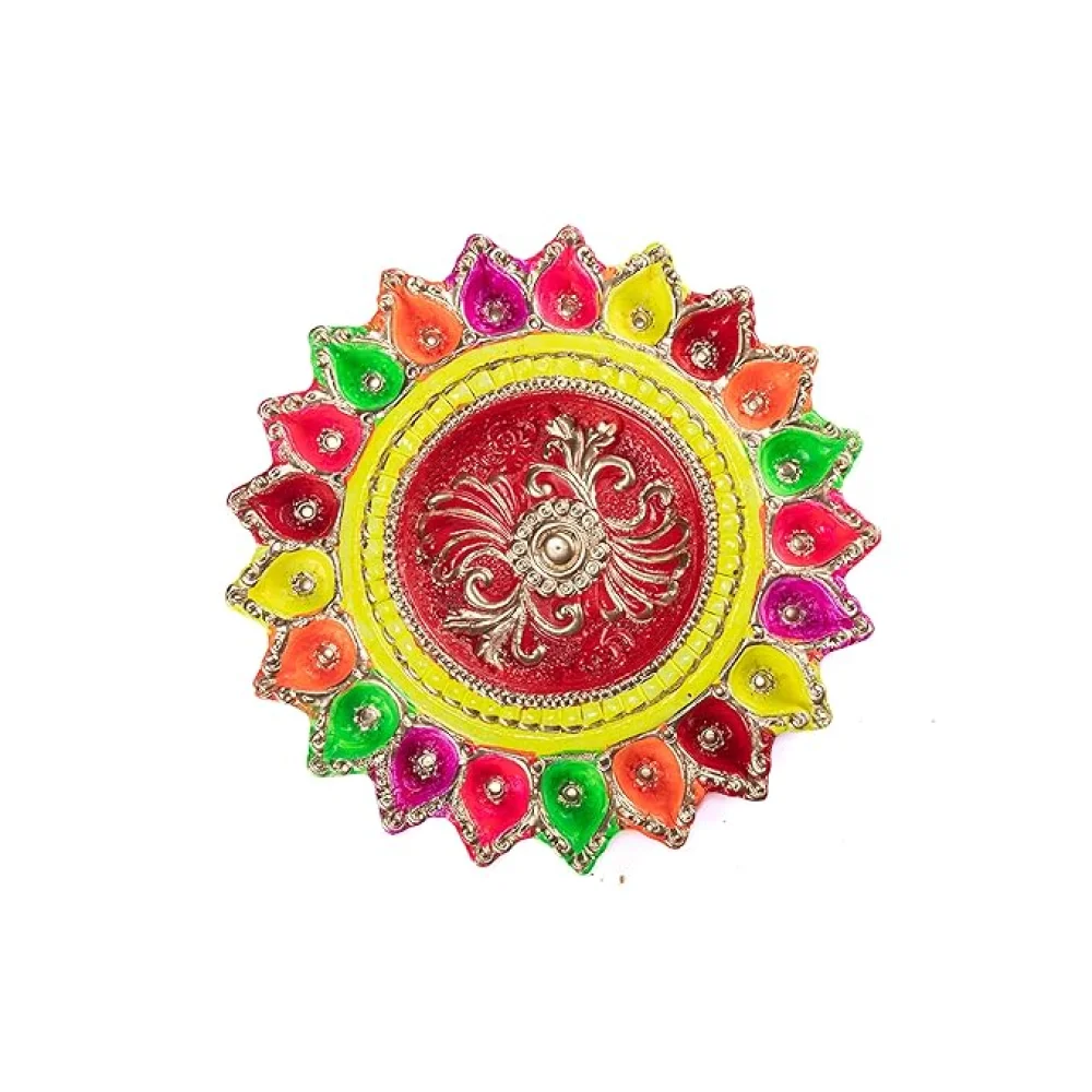 Terracotta 21 Oil Diya/Subha-Labh Diya for Pooja Decor, Navaratri Diya, Diwali Diya, Mitti Diya, Oil Diya, Diwali Gifting, Home Decor