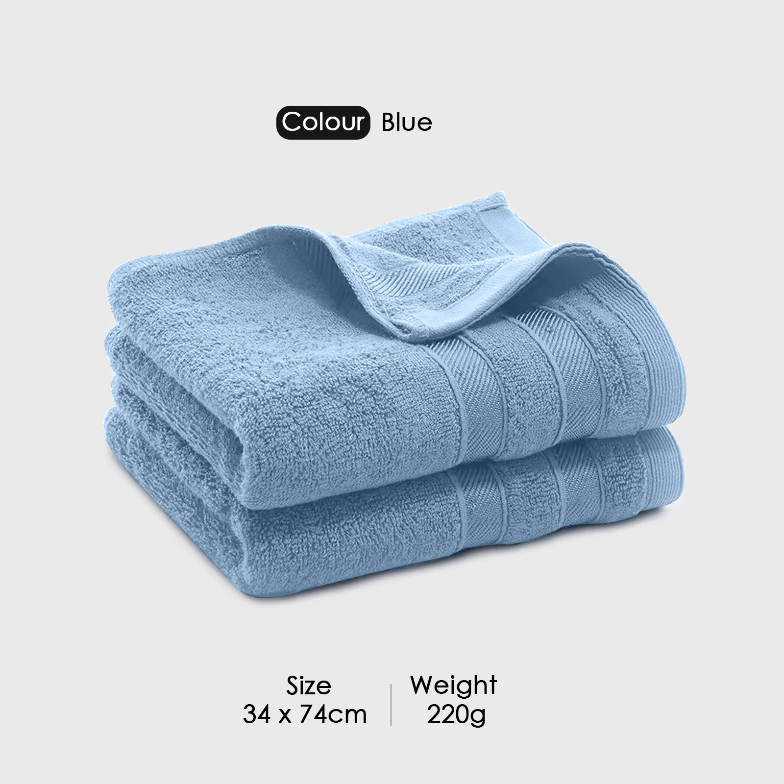 HOUSSE Haaven Luxury Bamboo Zero-Twist Hand Towels – 34×74 cm, 600 GSM, Ultra-Soft, Eco-Friendly & Highly Absorbent – Organic Bamboo Hotel & Spa Hand Towel Set