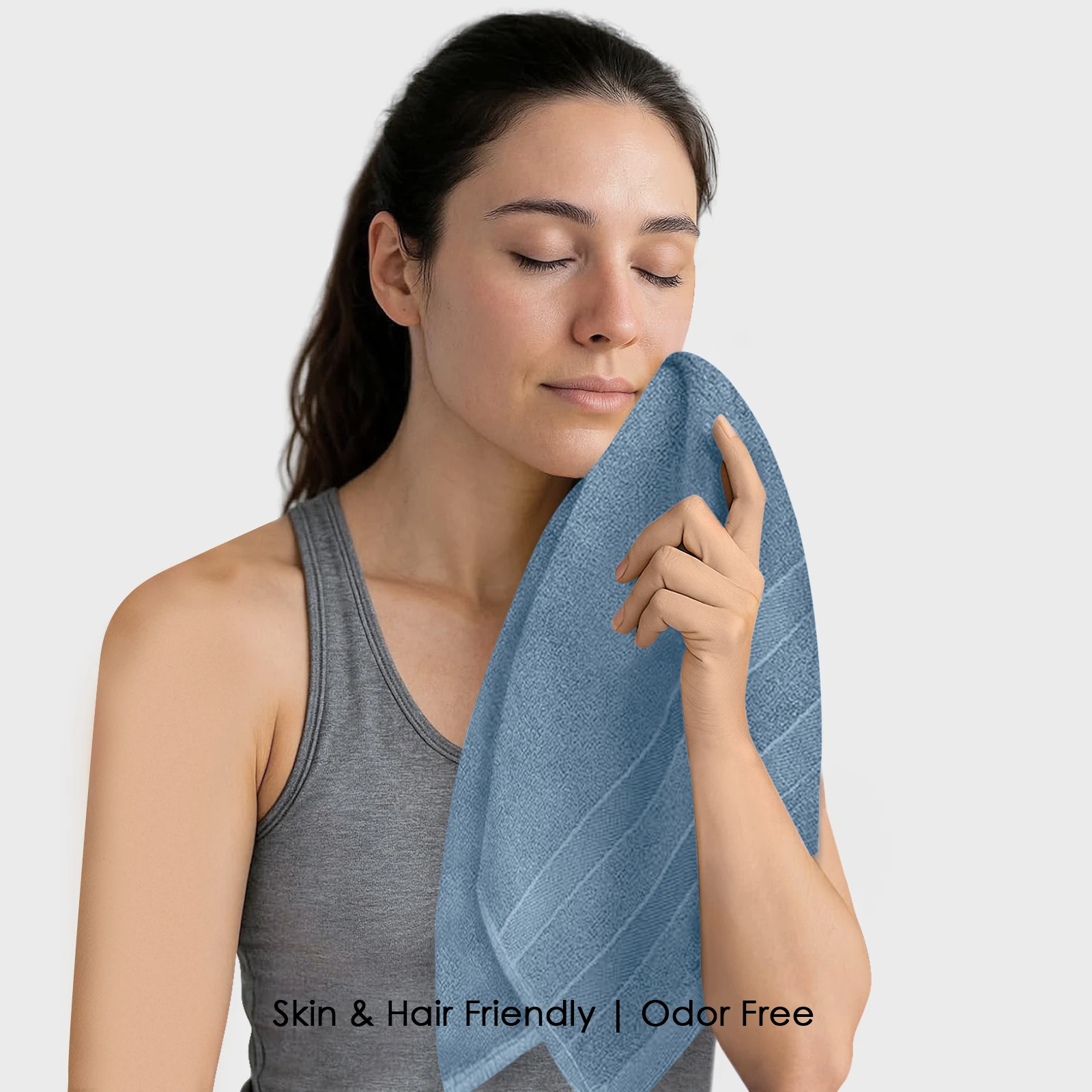 HOUSSE Haaven Luxury Bamboo Zero-Twist Hand Towels – 34×74 cm, 600 GSM, Ultra-Soft, Eco-Friendly & Highly Absorbent – Organic Bamboo Hotel & Spa Hand Towel Set