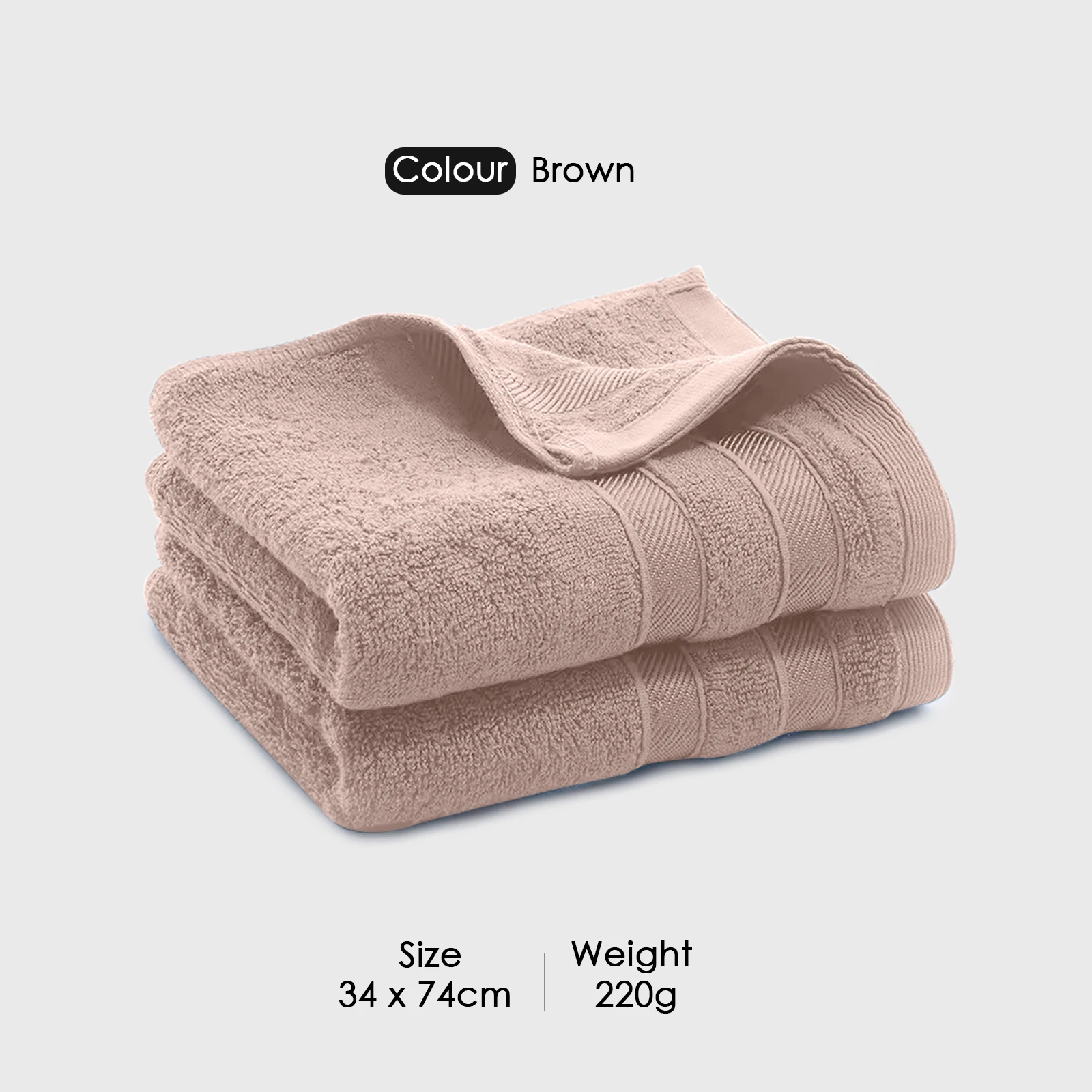 HOUSSE Haaven Luxury Bamboo Zero-Twist Hand Towels – 34×74 cm, 600 GSM, Ultra-Soft, Eco-Friendly & Highly Absorbent – Organic Bamboo Hotel & Spa Hand Towel Set