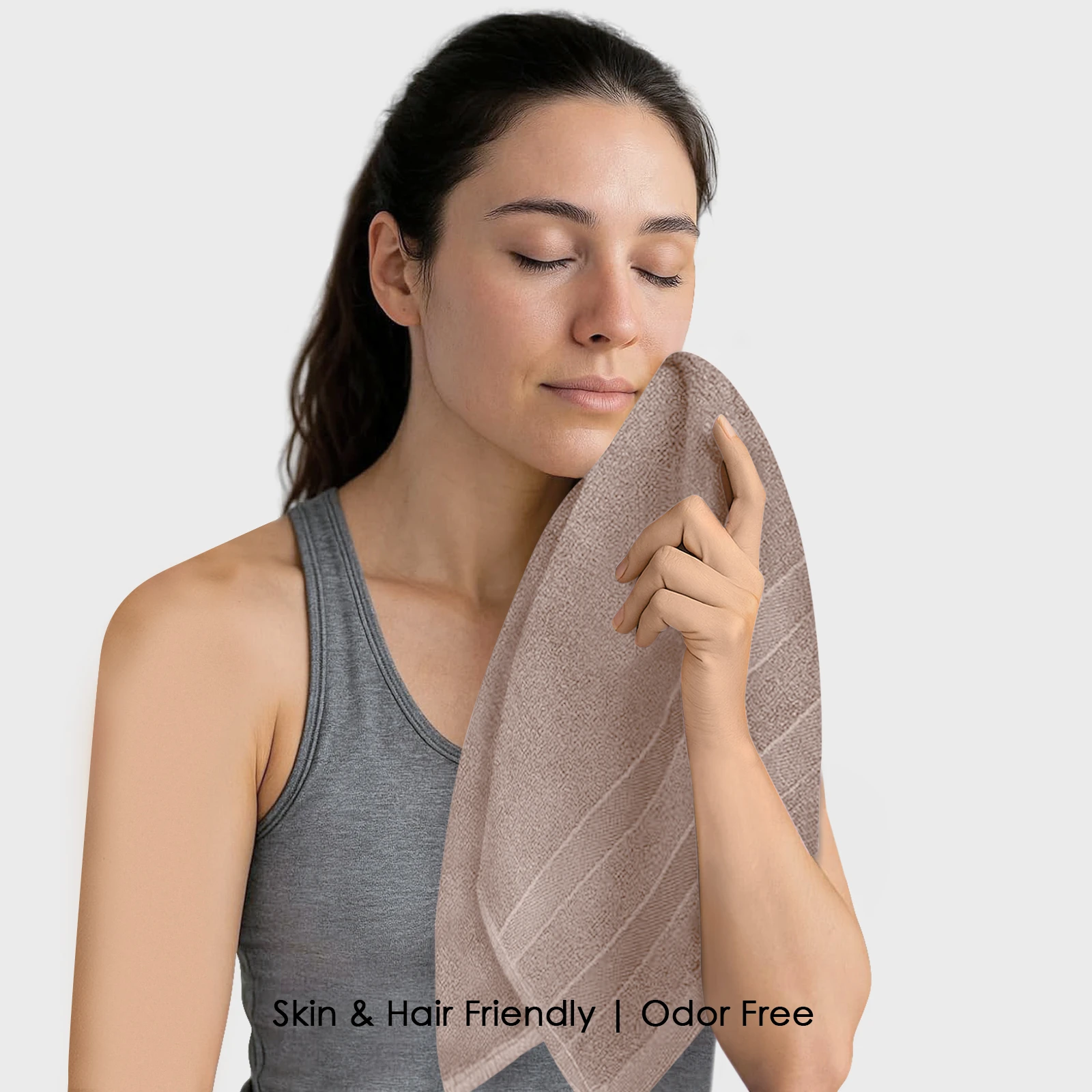 HOUSSE Haaven Luxury Bamboo Zero-Twist Hand Towels – 34×74 cm, 600 GSM, Ultra-Soft, Eco-Friendly & Highly Absorbent – Organic Bamboo Hotel & Spa Hand Towel Set